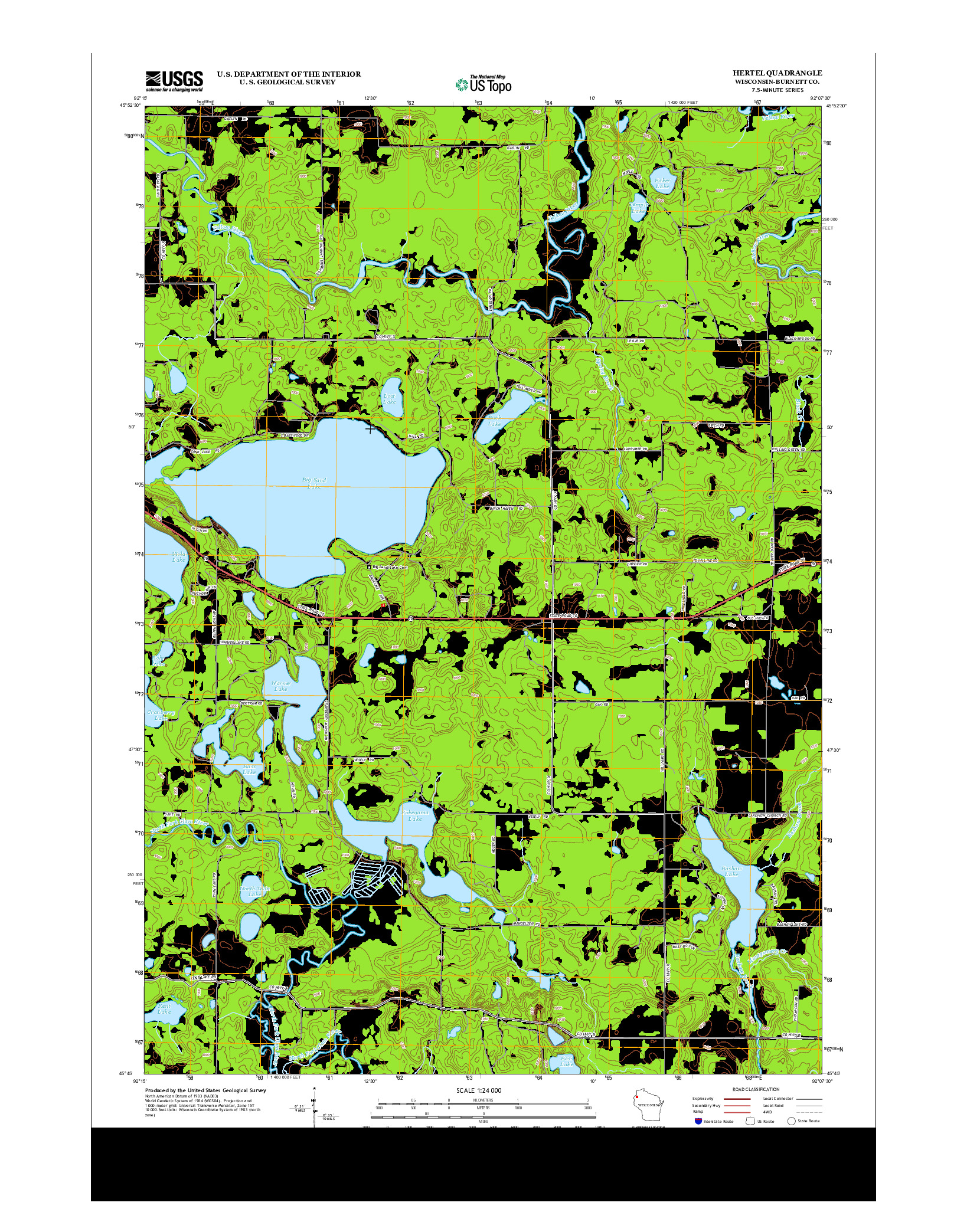 USGS US TOPO 7.5-MINUTE MAP FOR HERTEL, WI 2013