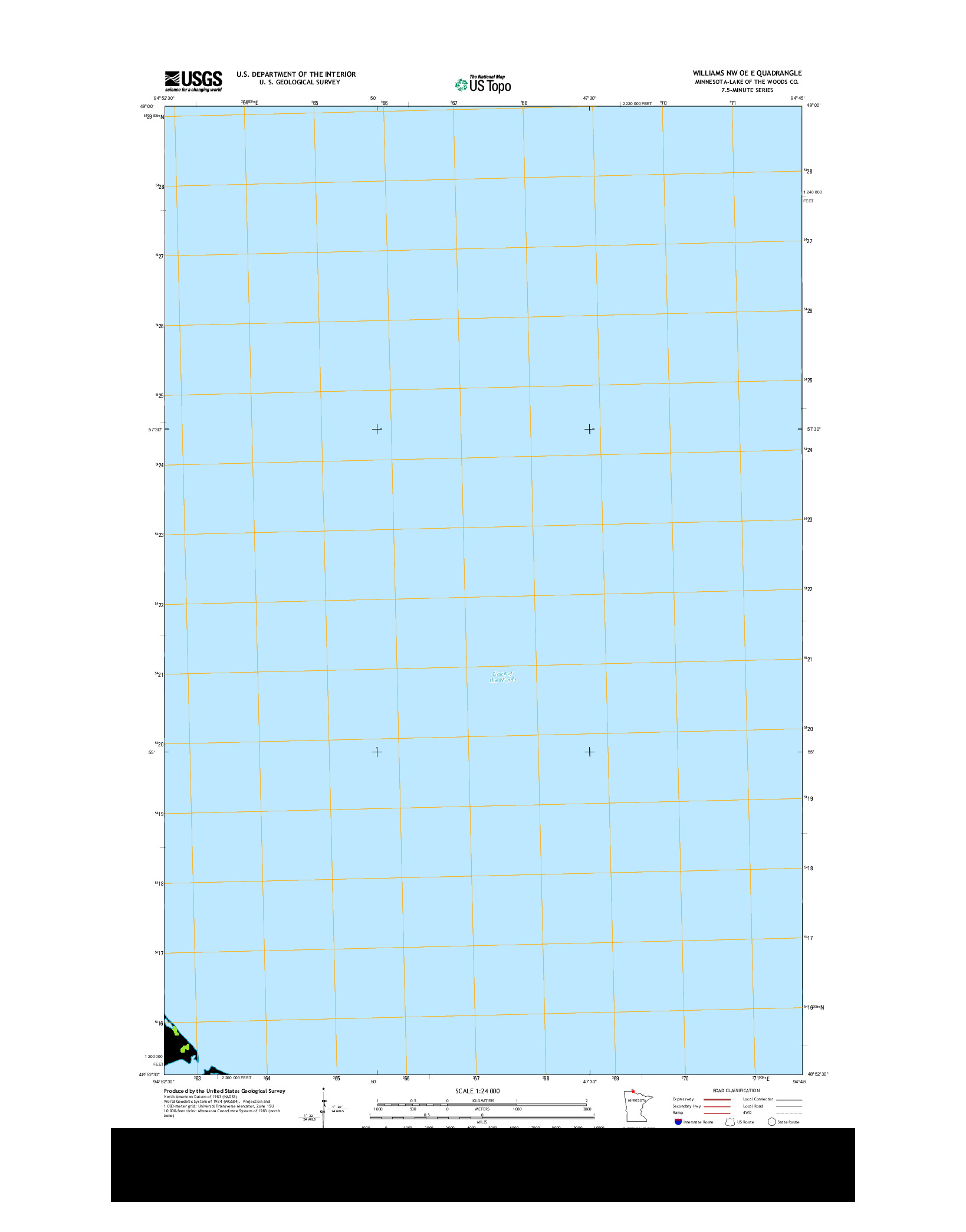 USGS US TOPO 7.5-MINUTE MAP FOR WILLIAMS NW OE E, MN 2013