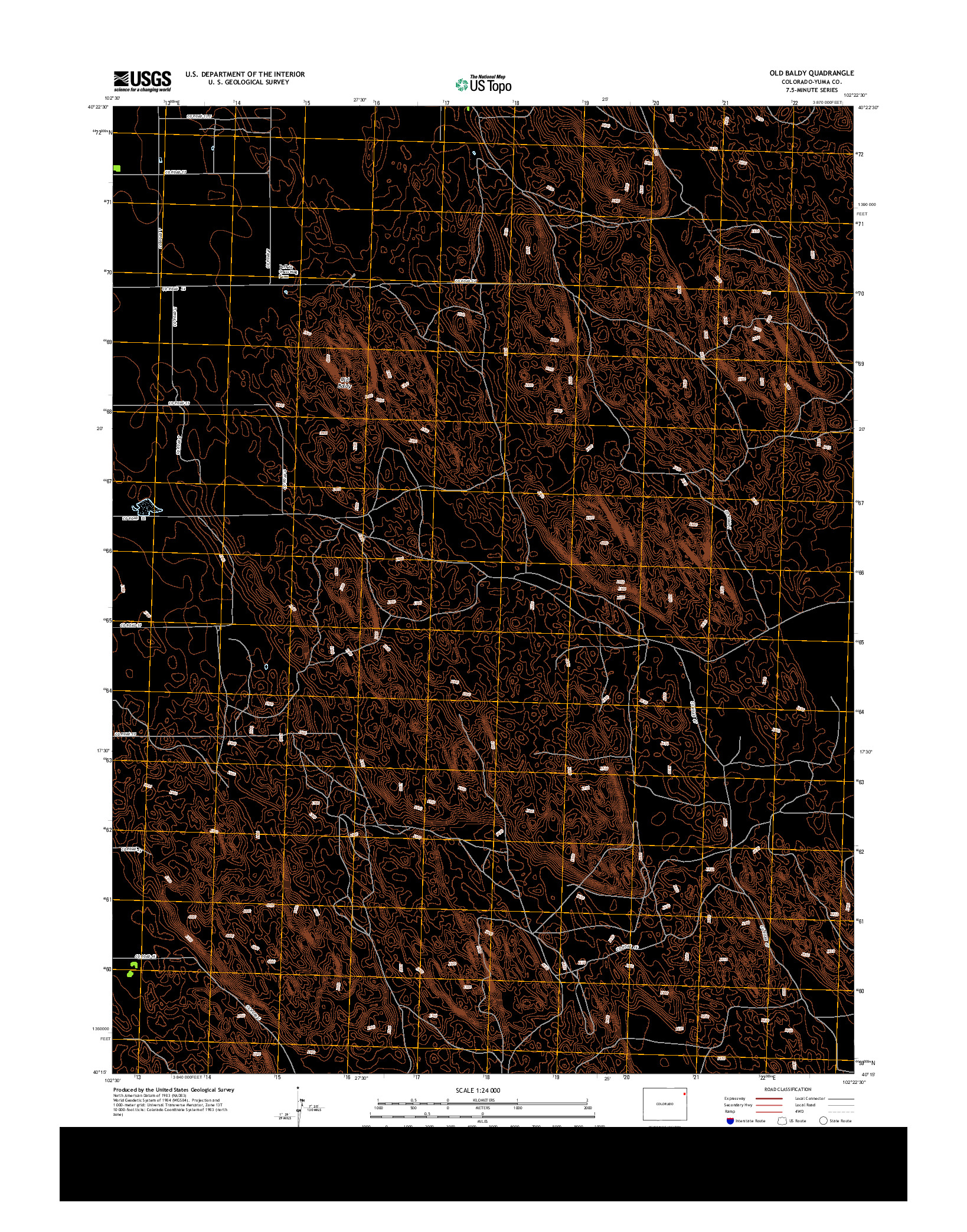 USGS US TOPO 7.5-MINUTE MAP FOR OLD BALDY, CO 2013