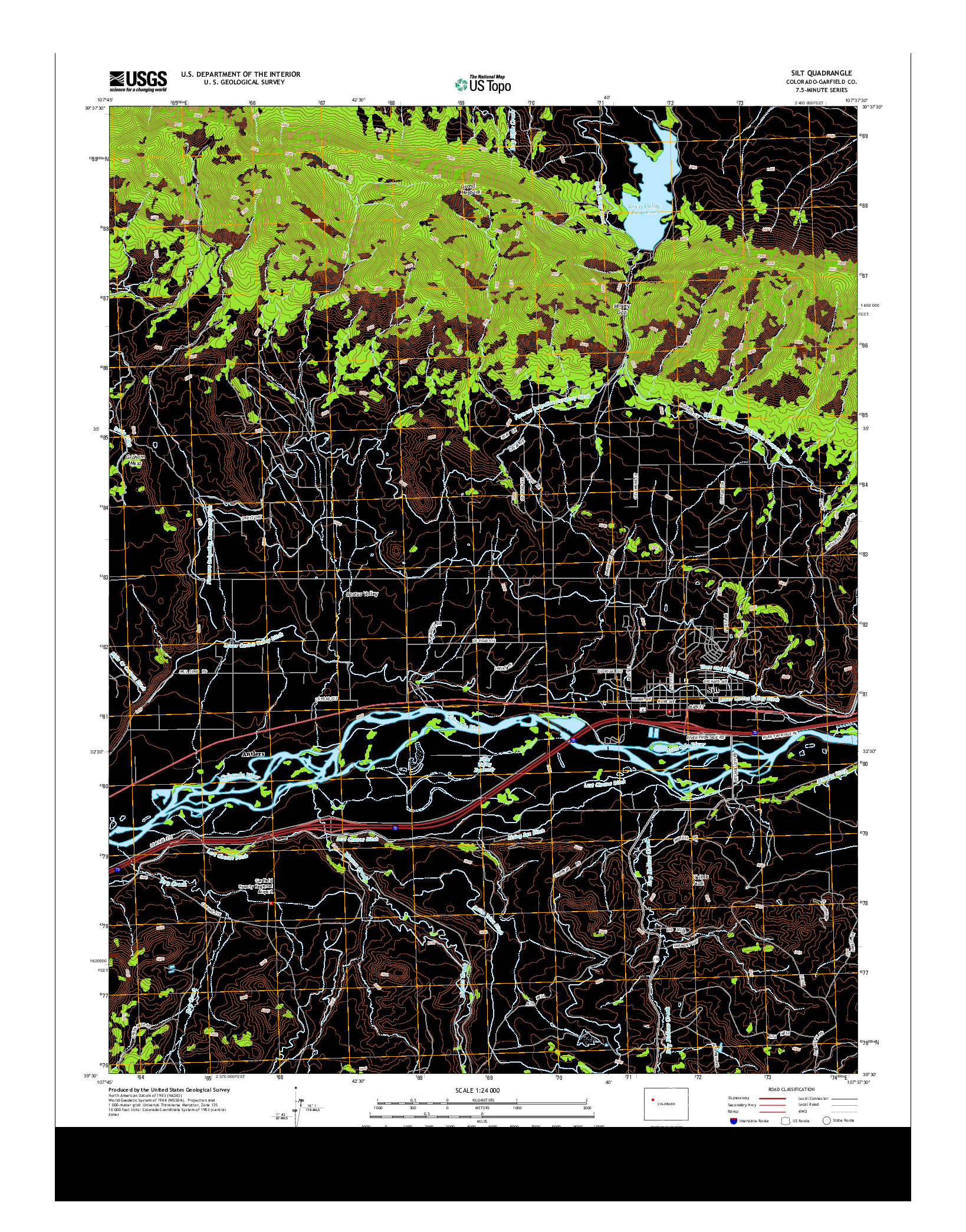 USGS US TOPO 7.5-MINUTE MAP FOR SILT, CO 2013