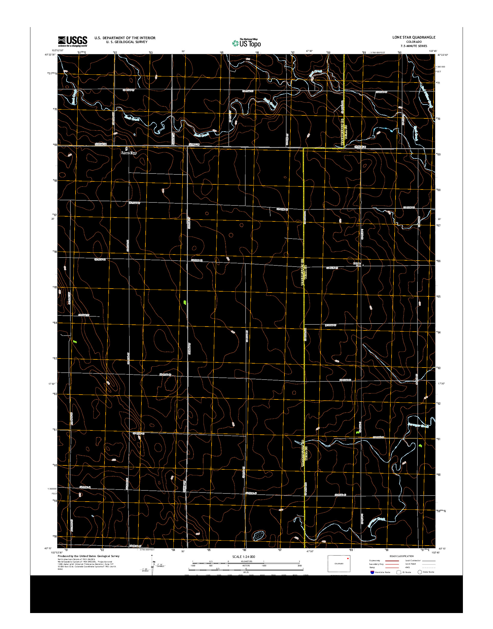 USGS US TOPO 7.5-MINUTE MAP FOR LONE STAR, CO 2013