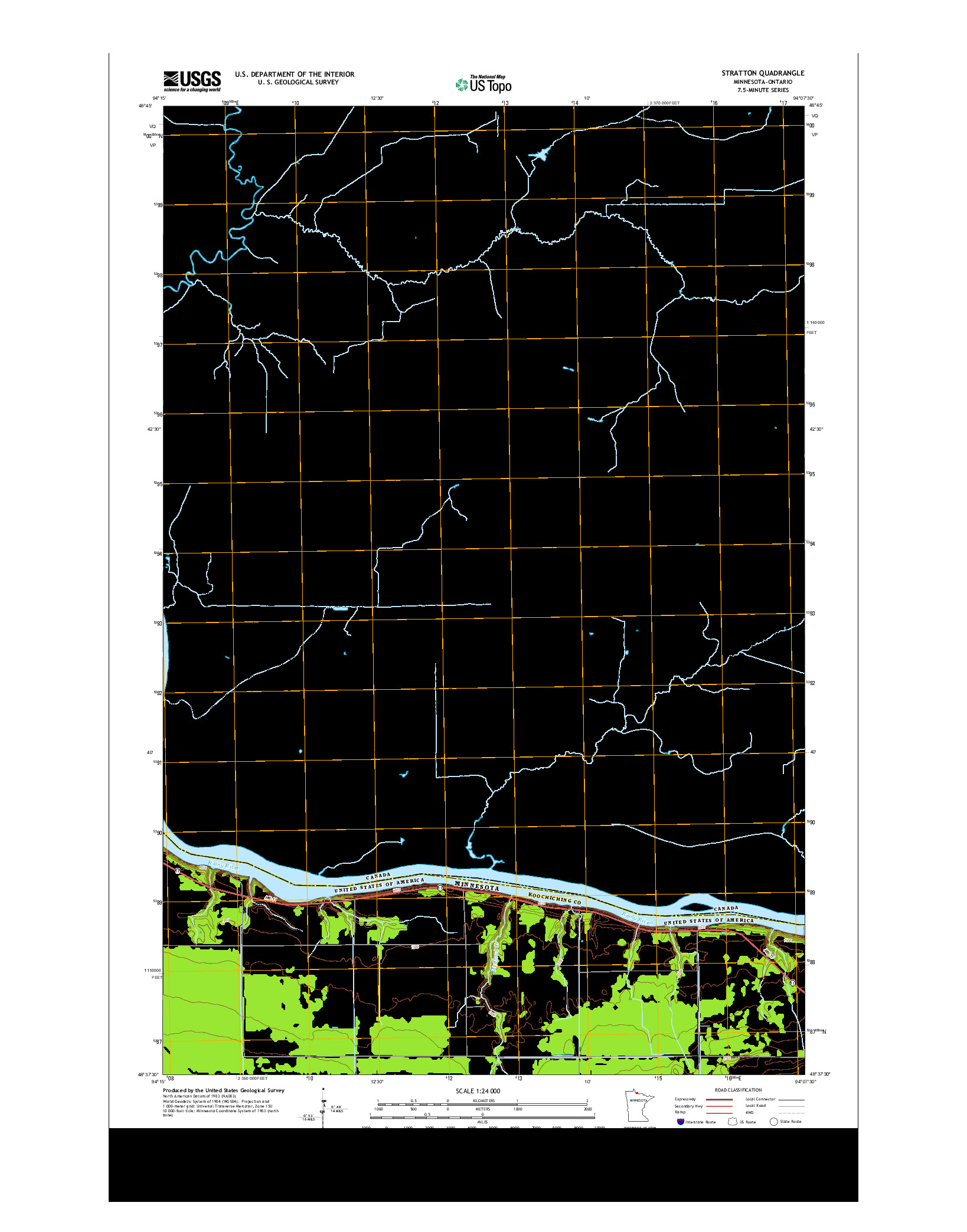 USGS US TOPO 7.5-MINUTE MAP FOR STRATTON, MN-ON 2013