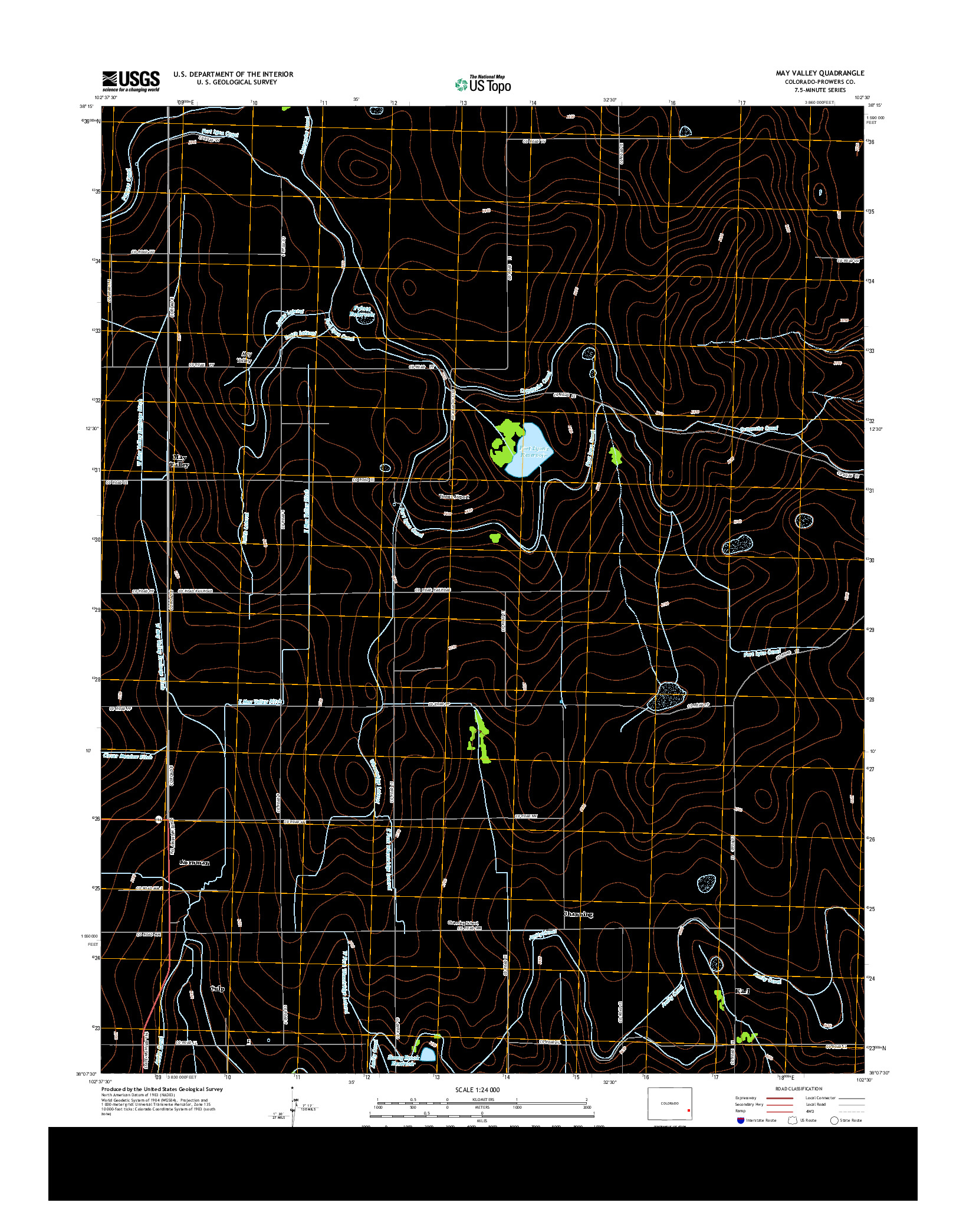 USGS US TOPO 7.5-MINUTE MAP FOR MAY VALLEY, CO 2013