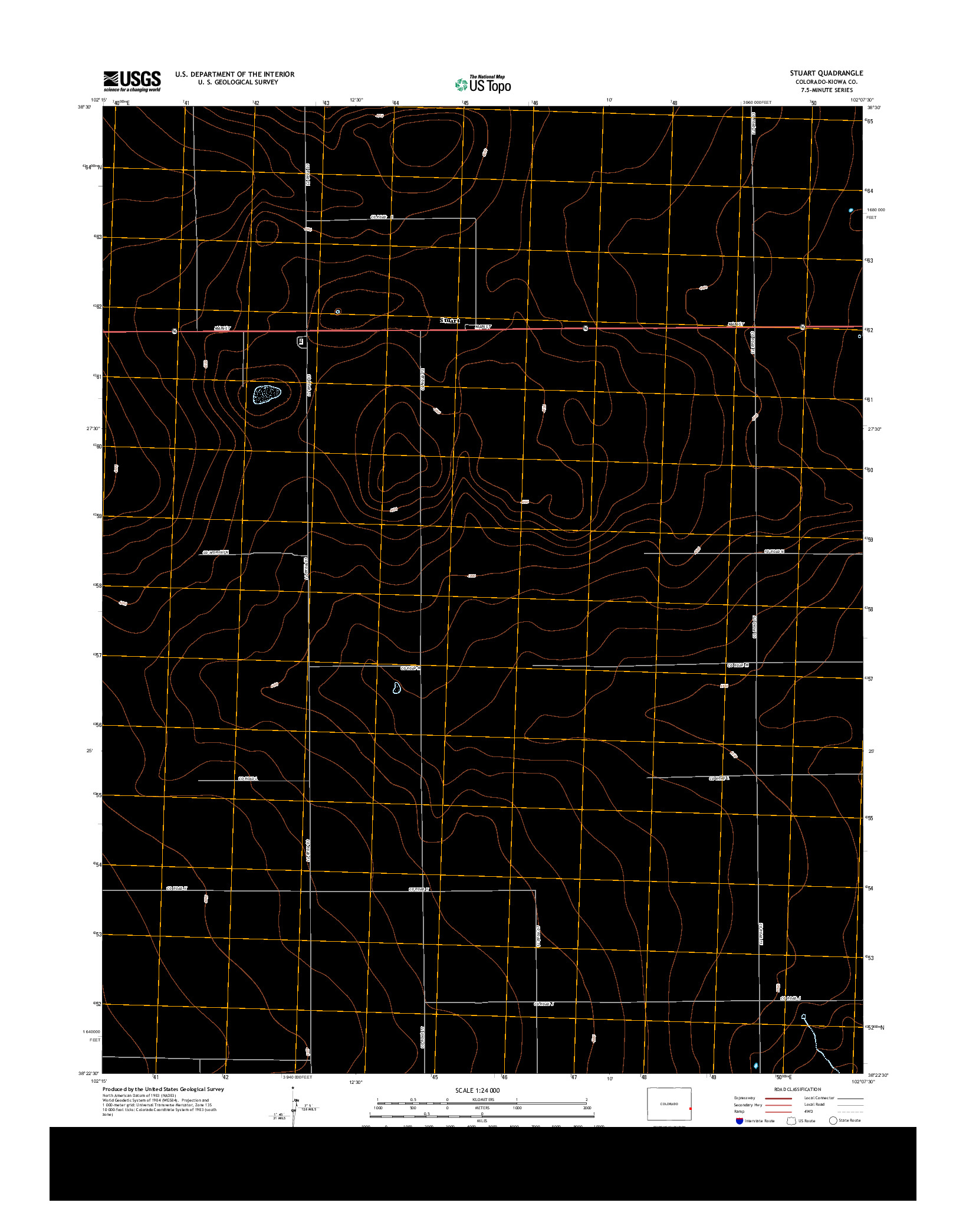 USGS US TOPO 7.5-MINUTE MAP FOR STUART, CO 2013