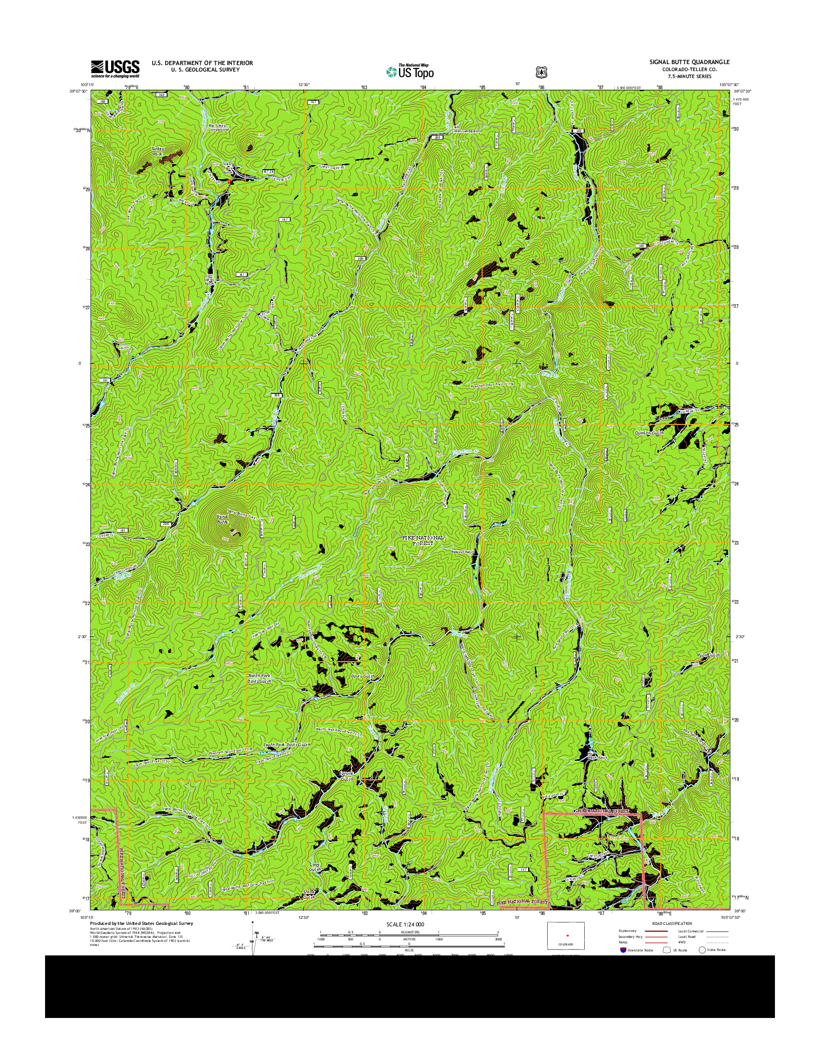 USGS US TOPO 7.5-MINUTE MAP FOR SIGNAL BUTTE, CO 2013