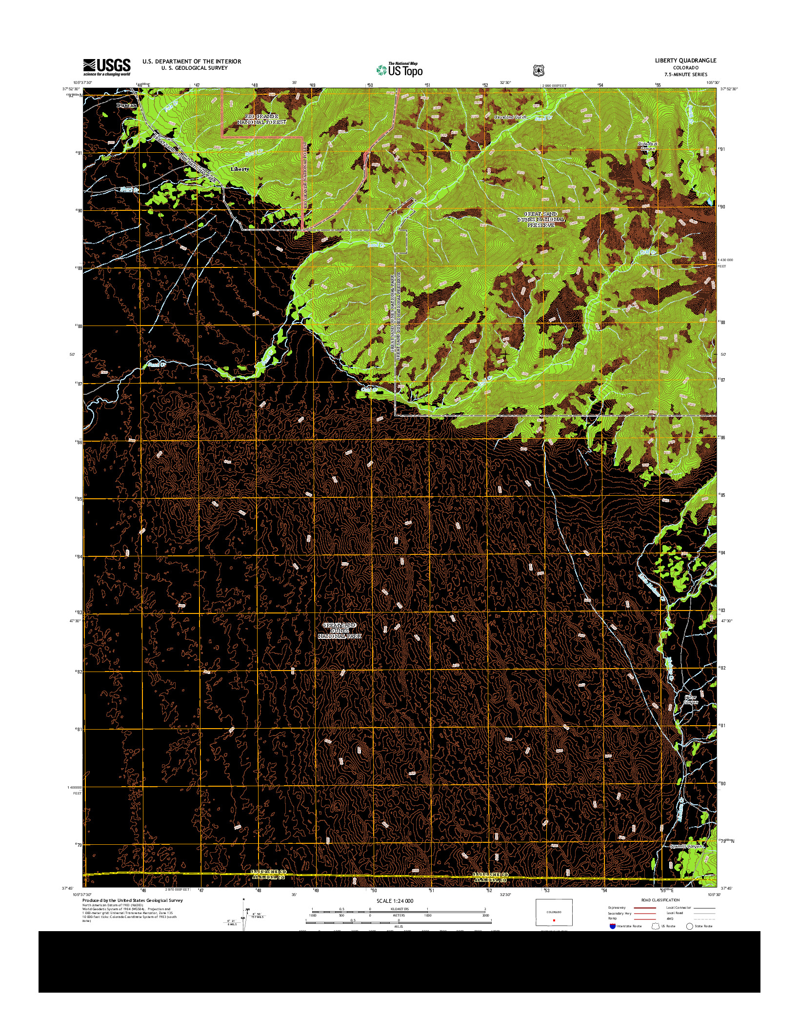 USGS US TOPO 7.5-MINUTE MAP FOR LIBERTY, CO 2013