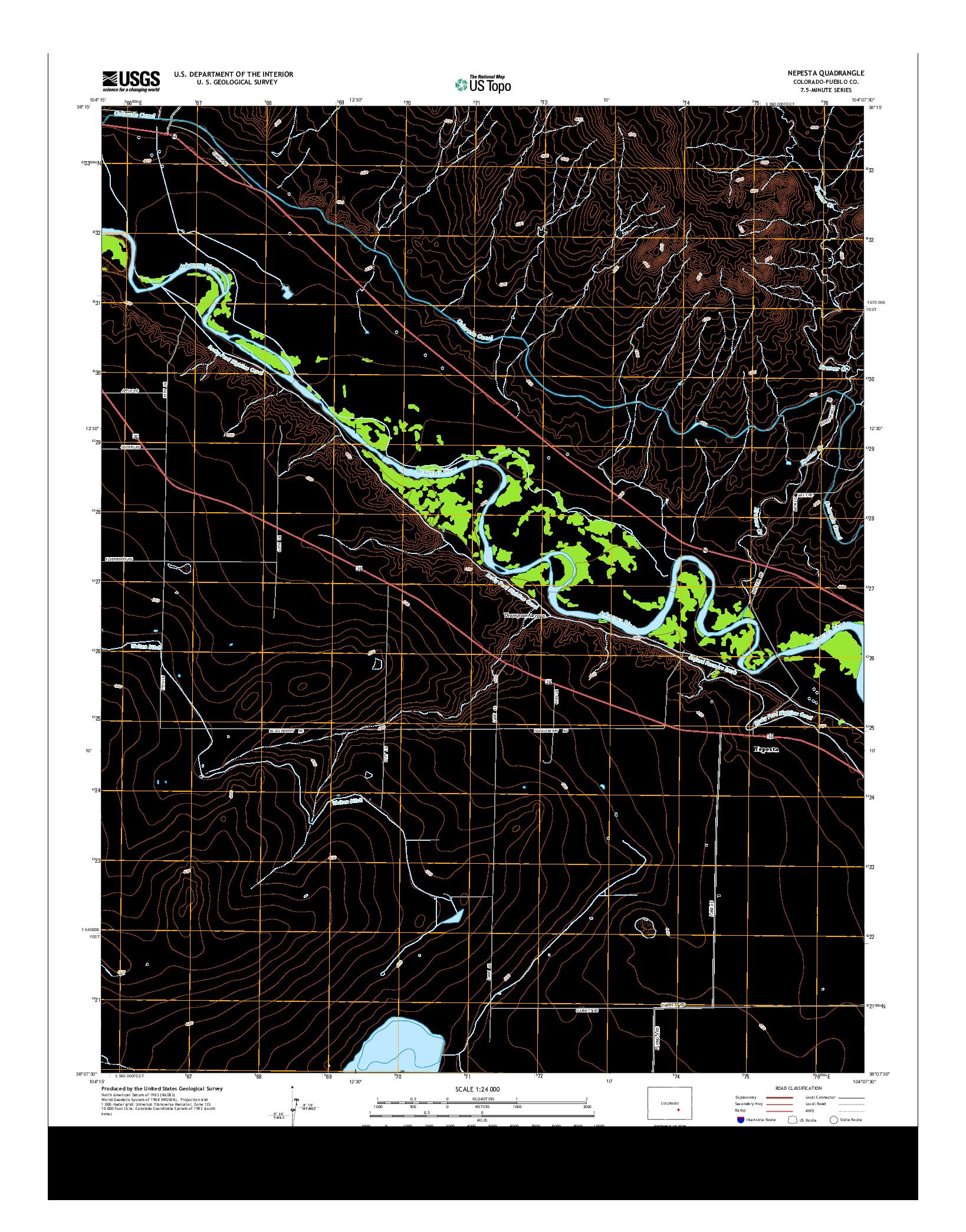 USGS US TOPO 7.5-MINUTE MAP FOR NEPESTA, CO 2013