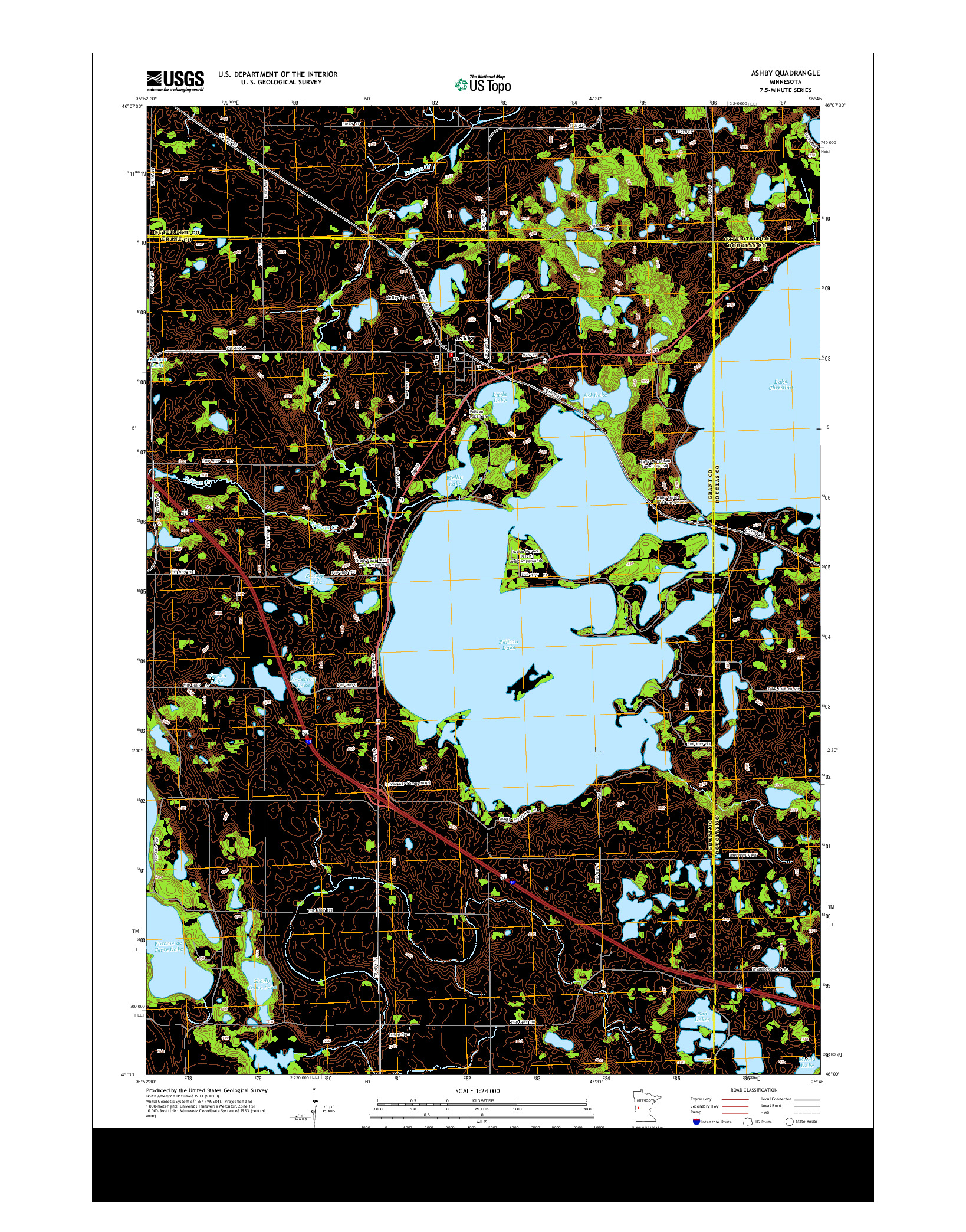 USGS US TOPO 7.5-MINUTE MAP FOR ASHBY, MN 2013