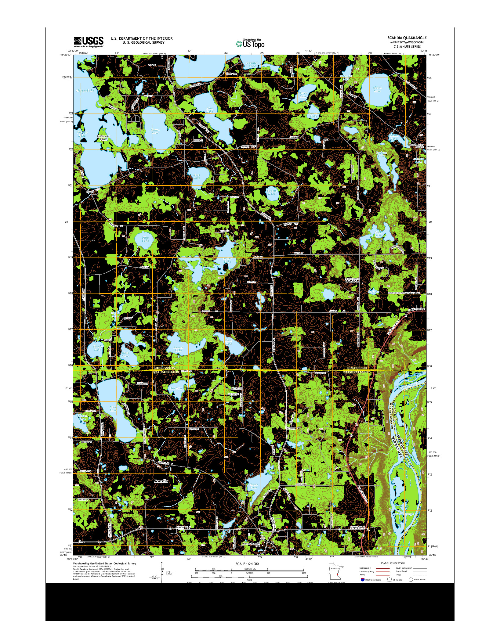 USGS US TOPO 7.5-MINUTE MAP FOR SCANDIA, MN-WI 2013