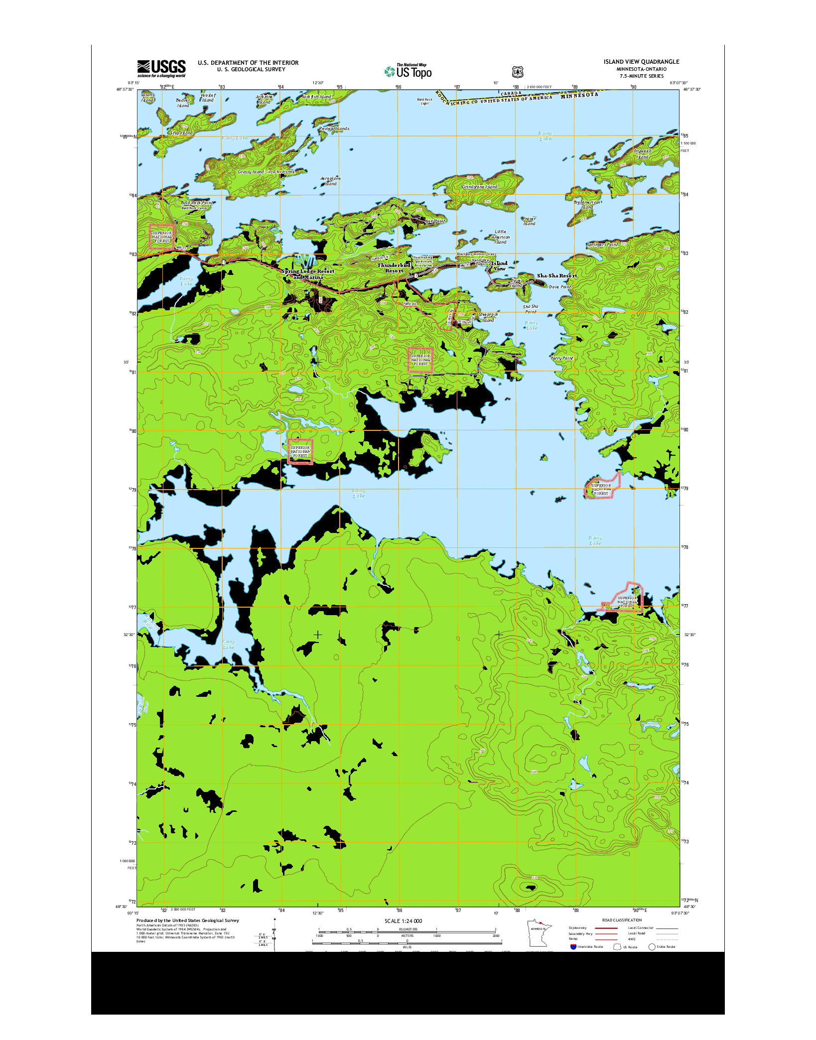 USGS US TOPO 7.5-MINUTE MAP FOR ISLAND VIEW, MN-ON 2013
