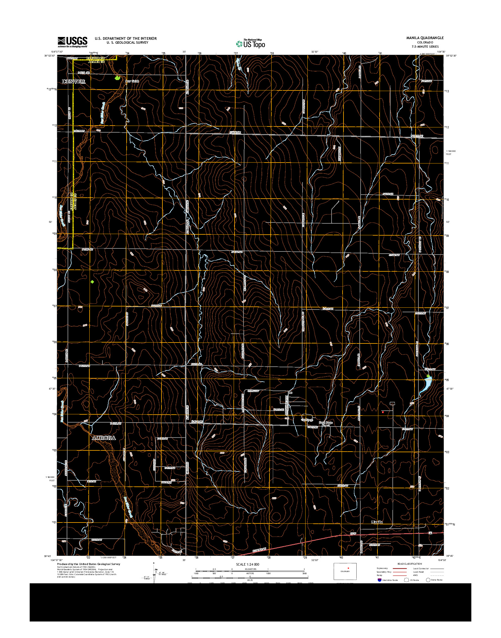 USGS US TOPO 7.5-MINUTE MAP FOR MANILA, CO 2013