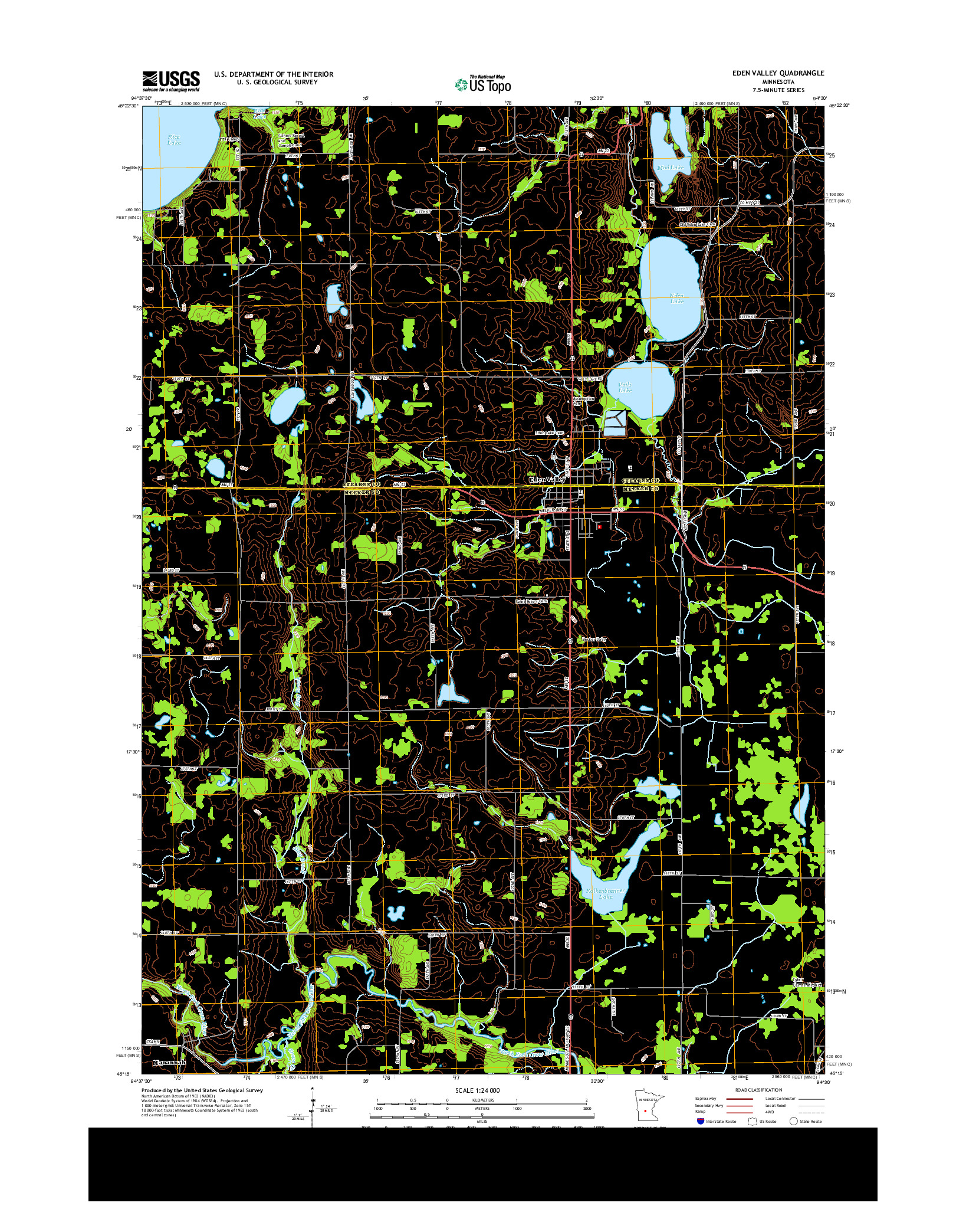 USGS US TOPO 7.5-MINUTE MAP FOR EDEN VALLEY, MN 2013