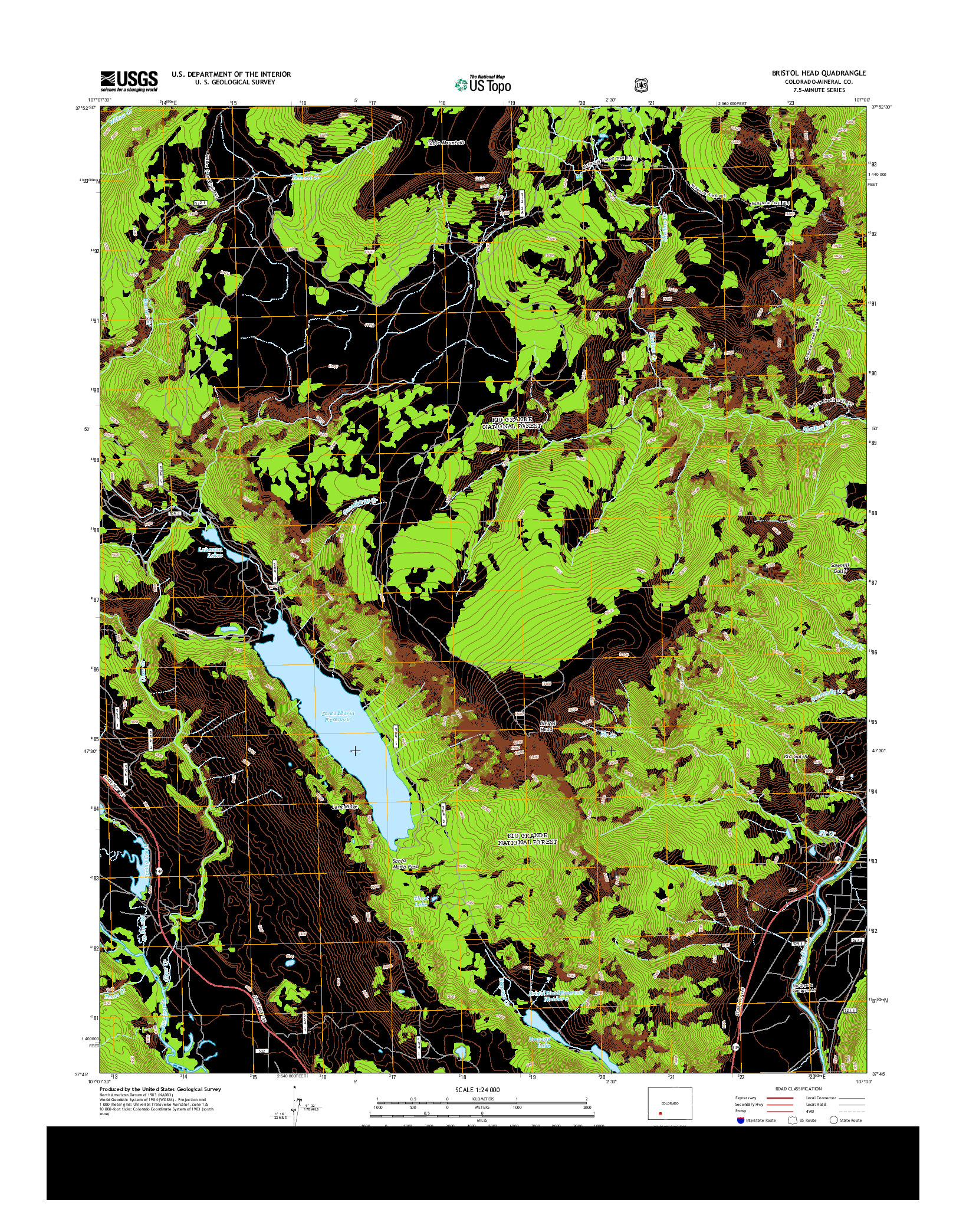 USGS US TOPO 7.5-MINUTE MAP FOR BRISTOL HEAD, CO 2013