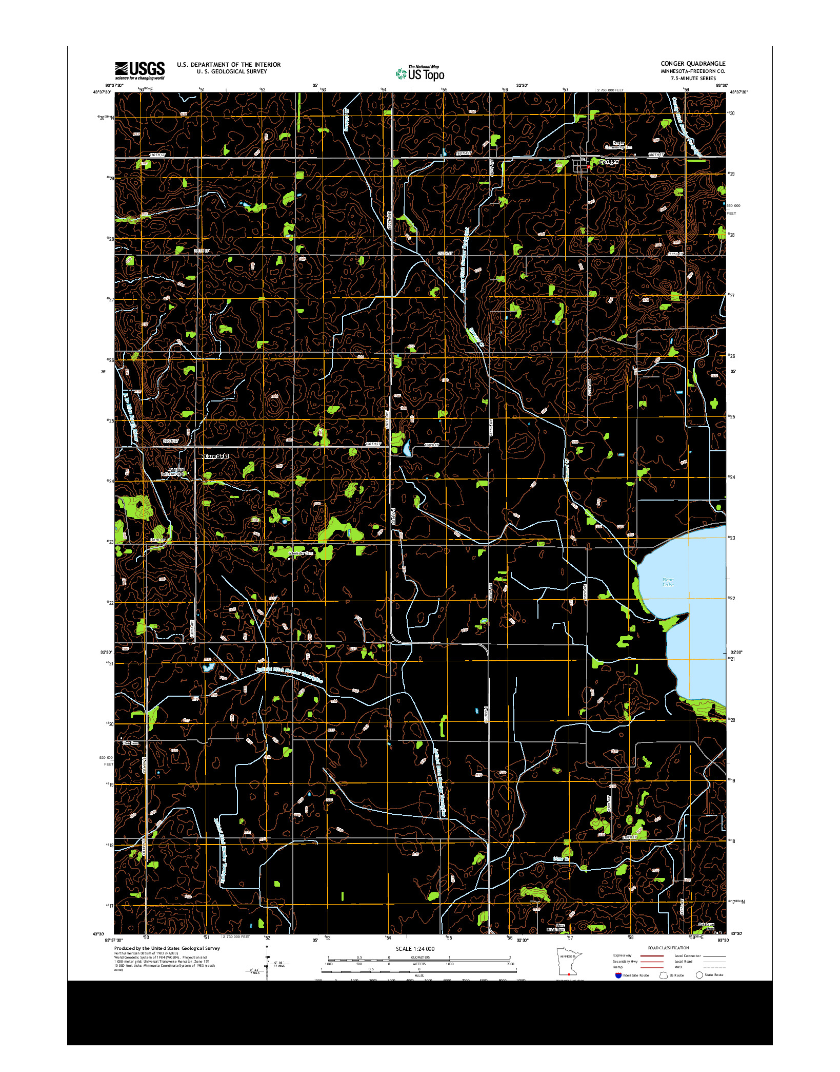 USGS US TOPO 7.5-MINUTE MAP FOR CONGER, MN 2013