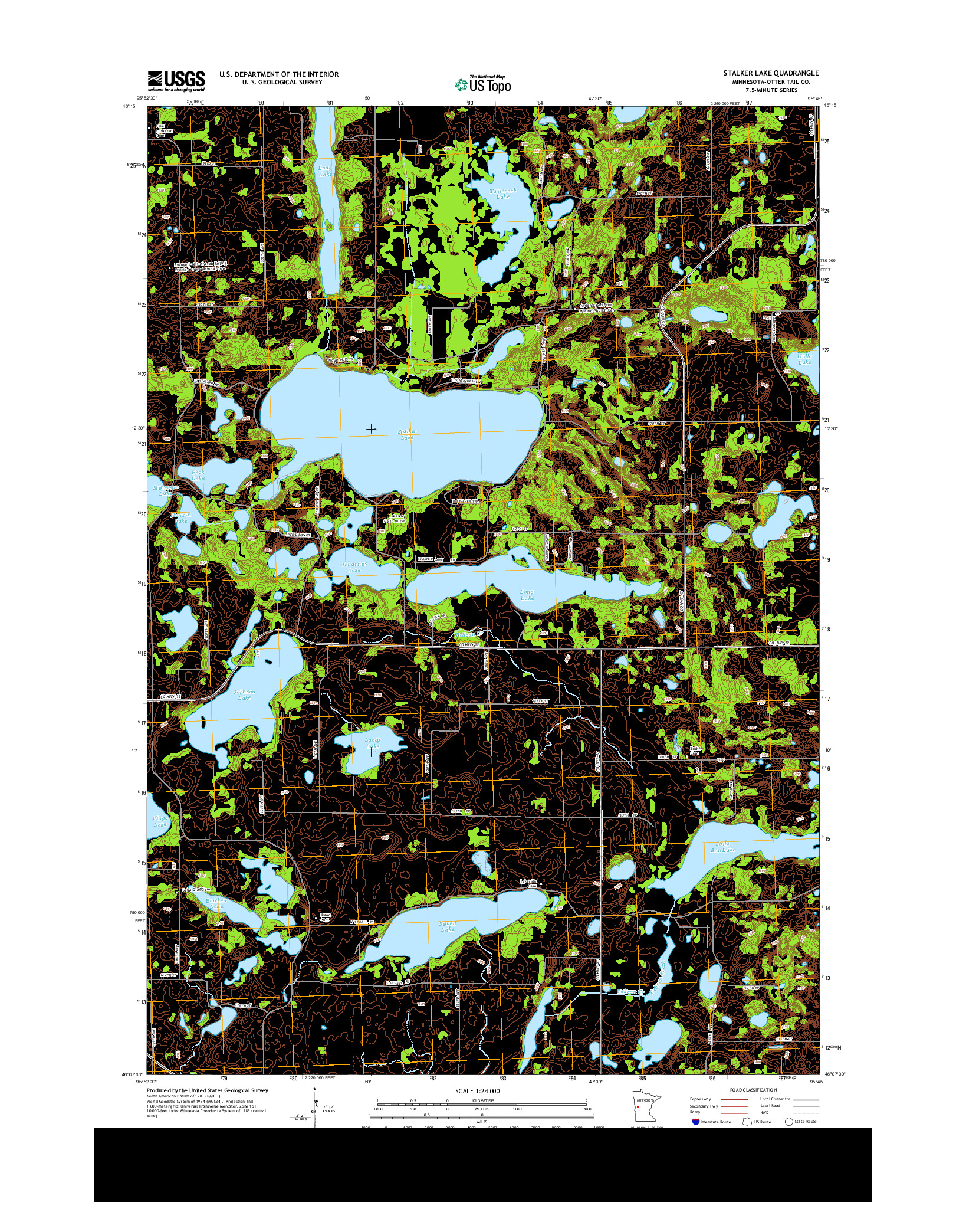 USGS US TOPO 7.5-MINUTE MAP FOR STALKER LAKE, MN 2013