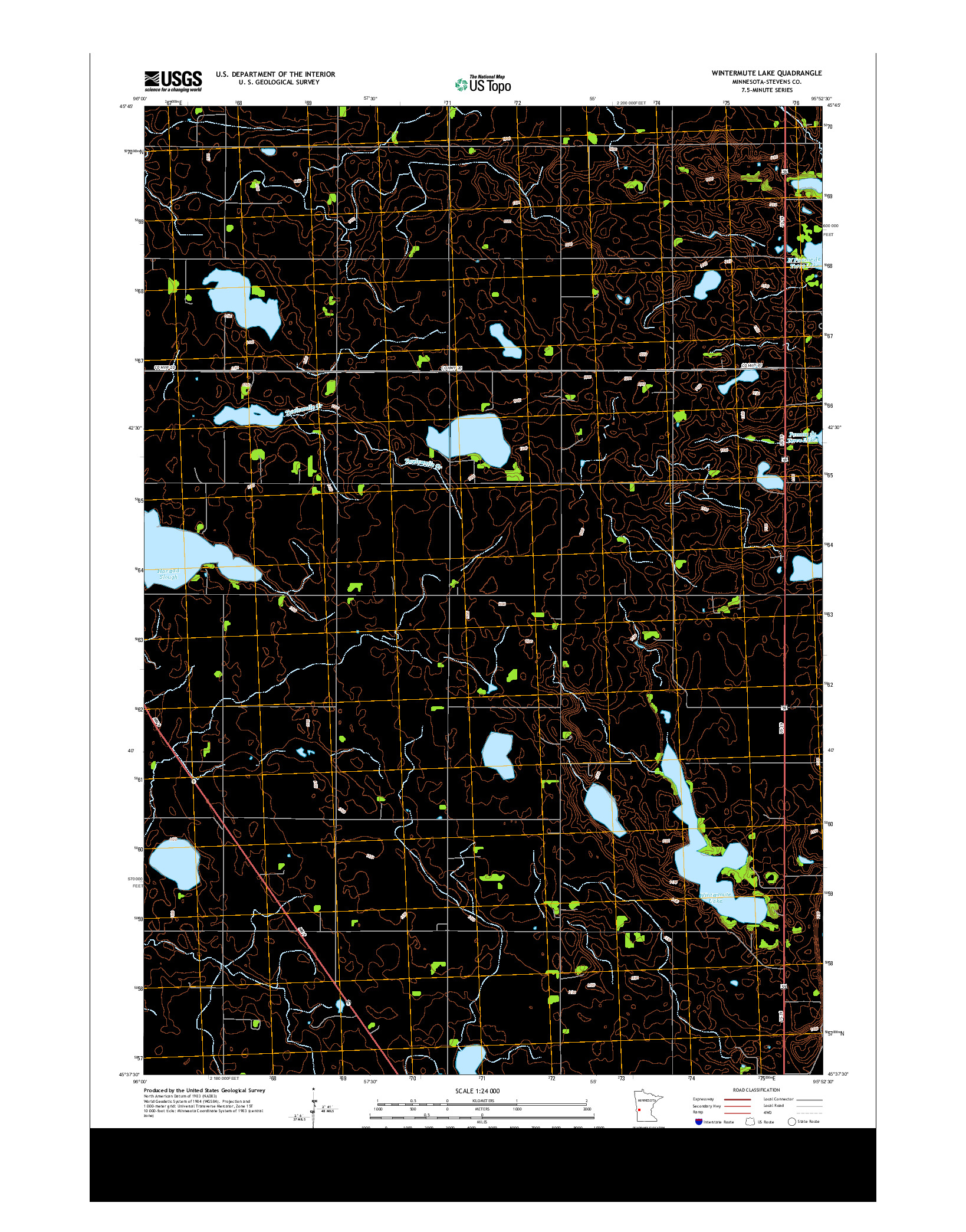 USGS US TOPO 7.5-MINUTE MAP FOR WINTERMUTE LAKE, MN 2013