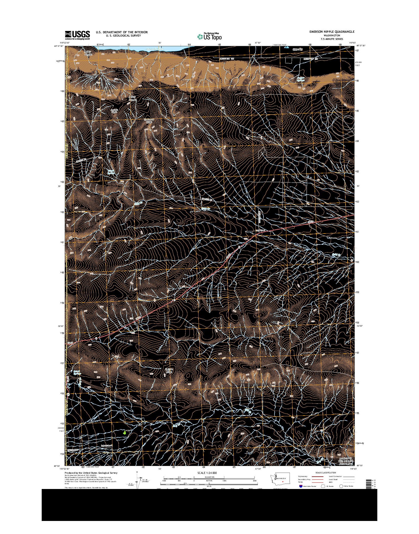 USGS US TOPO 7.5-MINUTE MAP FOR EMERSON NIPPLE, WA 2013