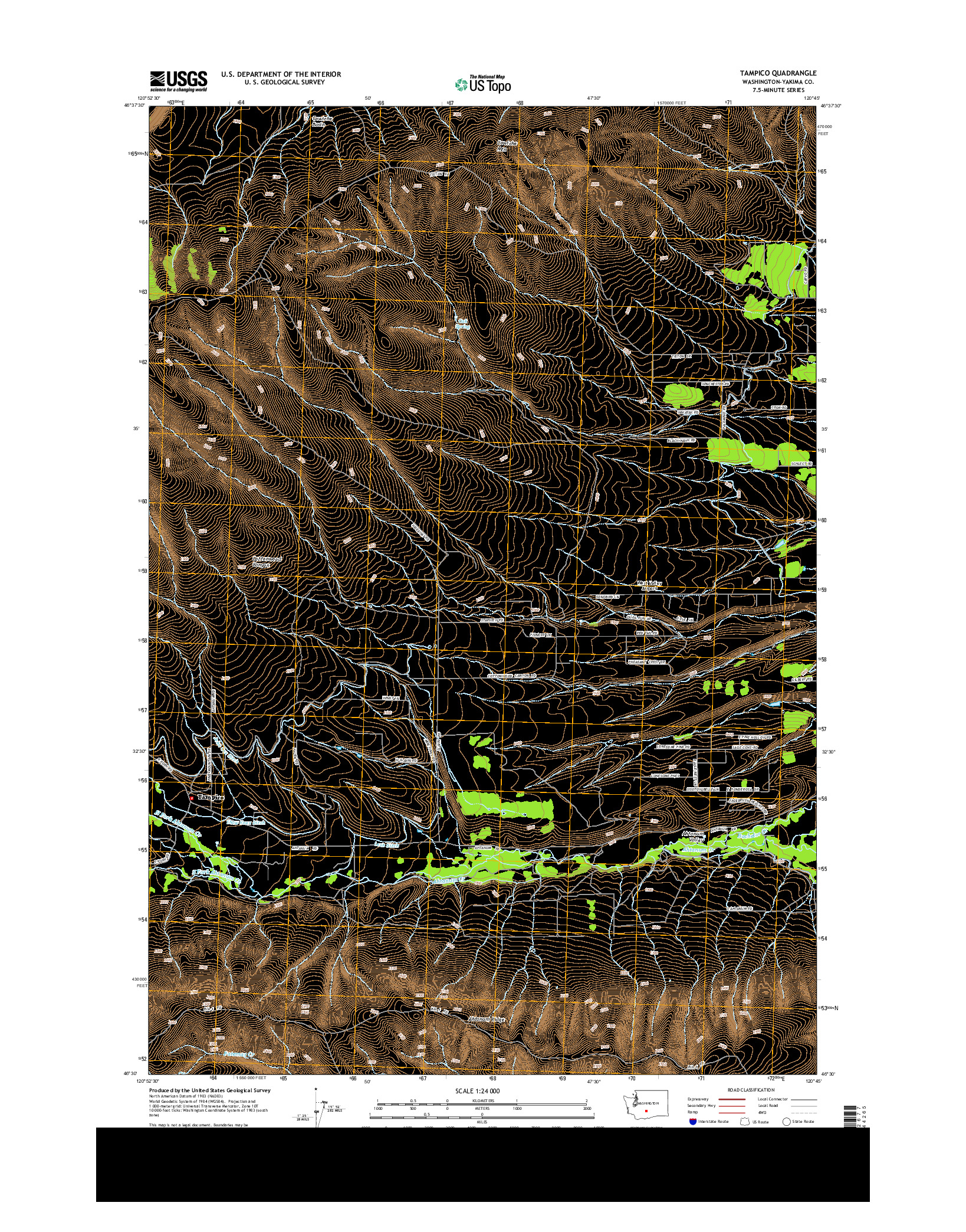 USGS US TOPO 7.5-MINUTE MAP FOR TAMPICO, WA 2013