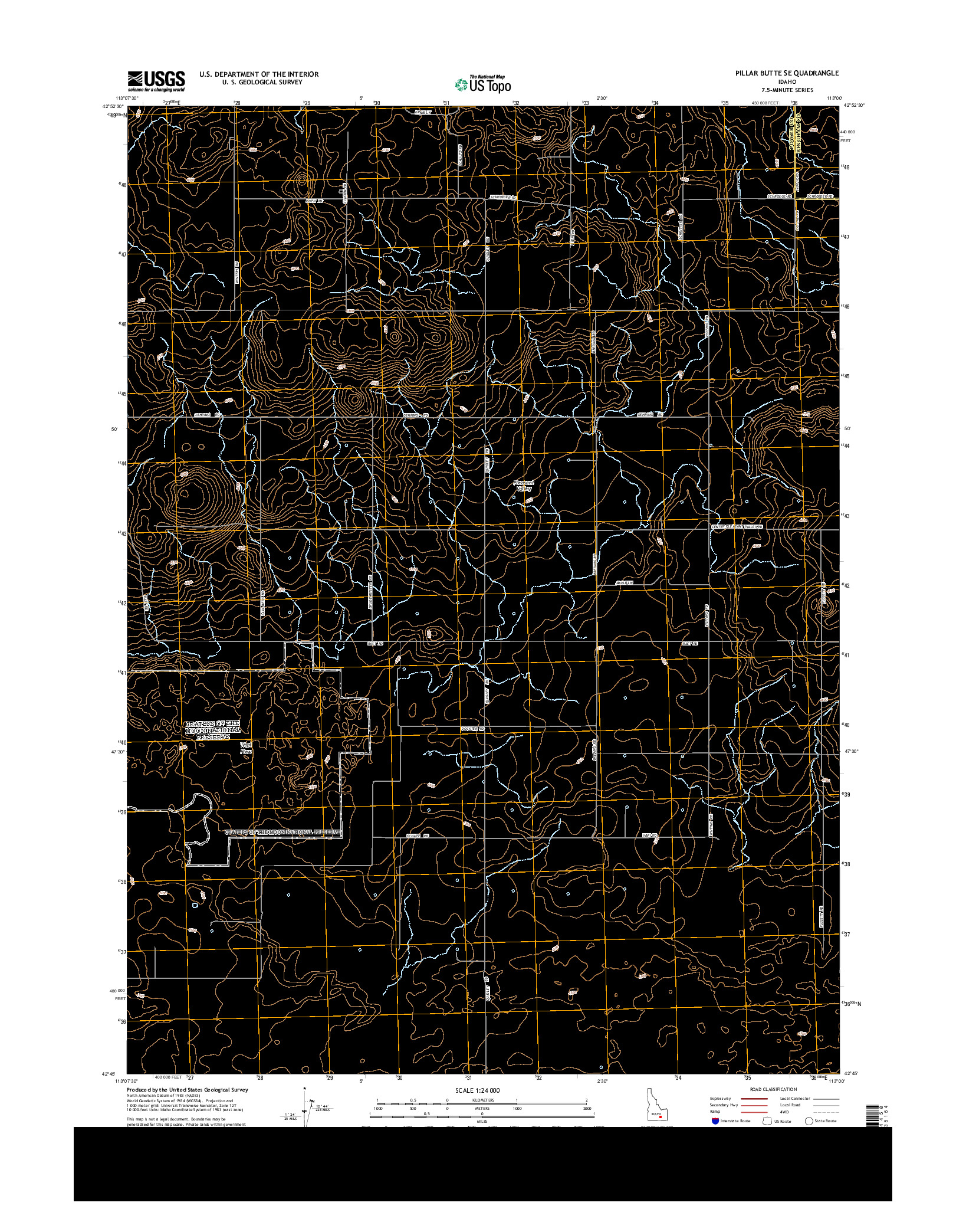 USGS US TOPO 7.5-MINUTE MAP FOR PILLAR BUTTE SE, ID 2013