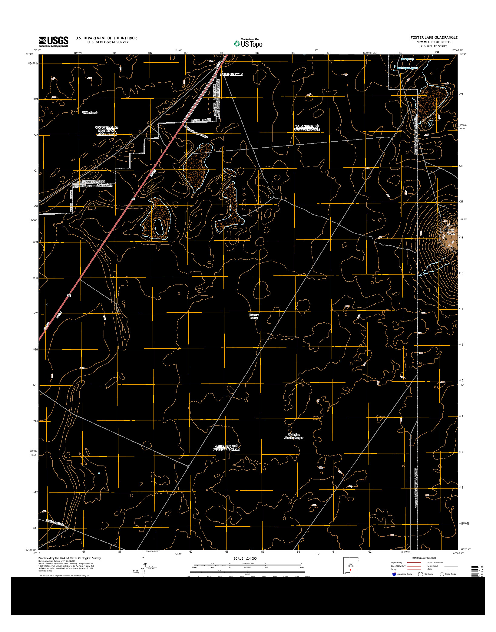 USGS US TOPO 7.5-MINUTE MAP FOR FOSTER LAKE, NM 2013