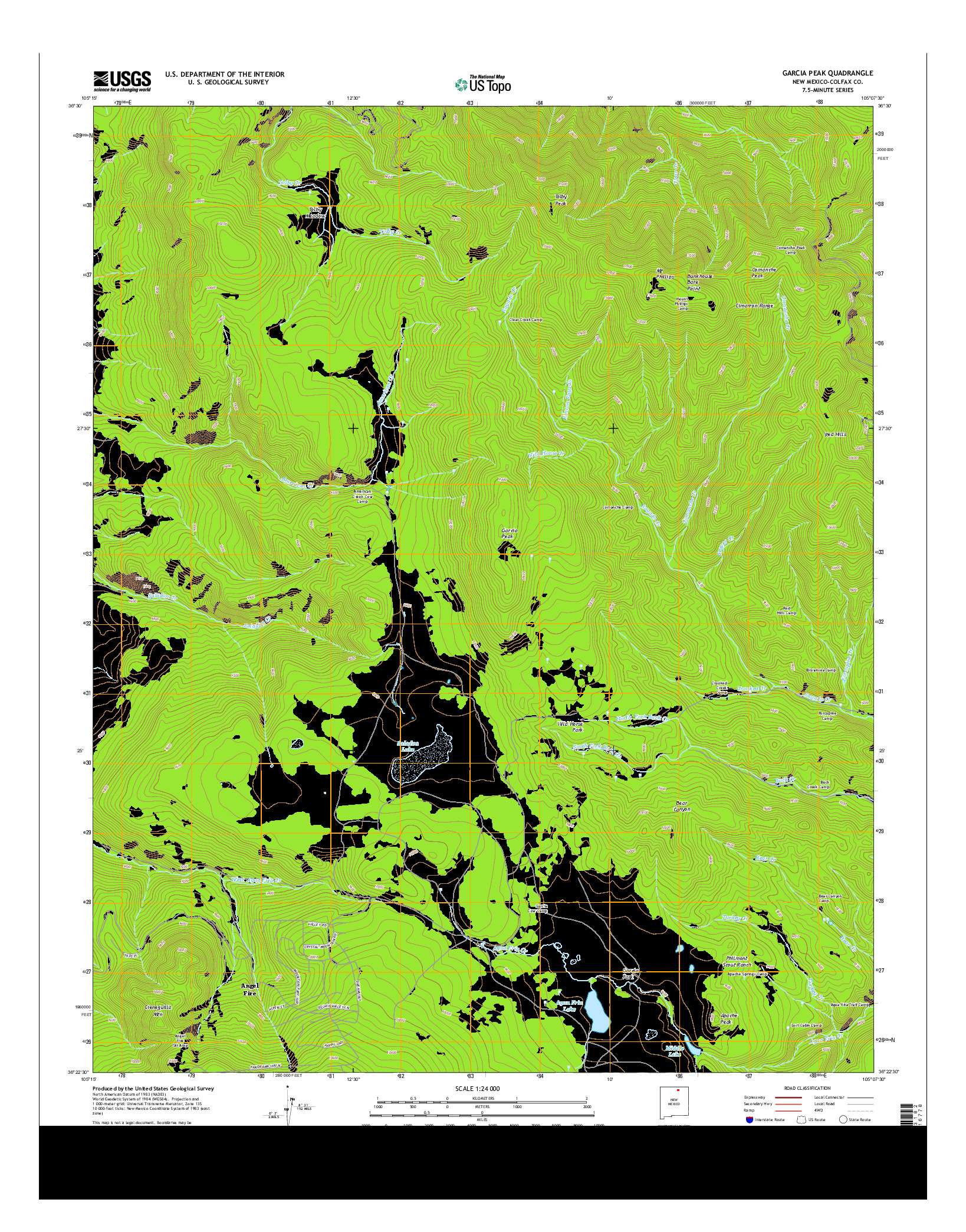 USGS US TOPO 7.5-MINUTE MAP FOR GARCIA PEAK, NM 2013
