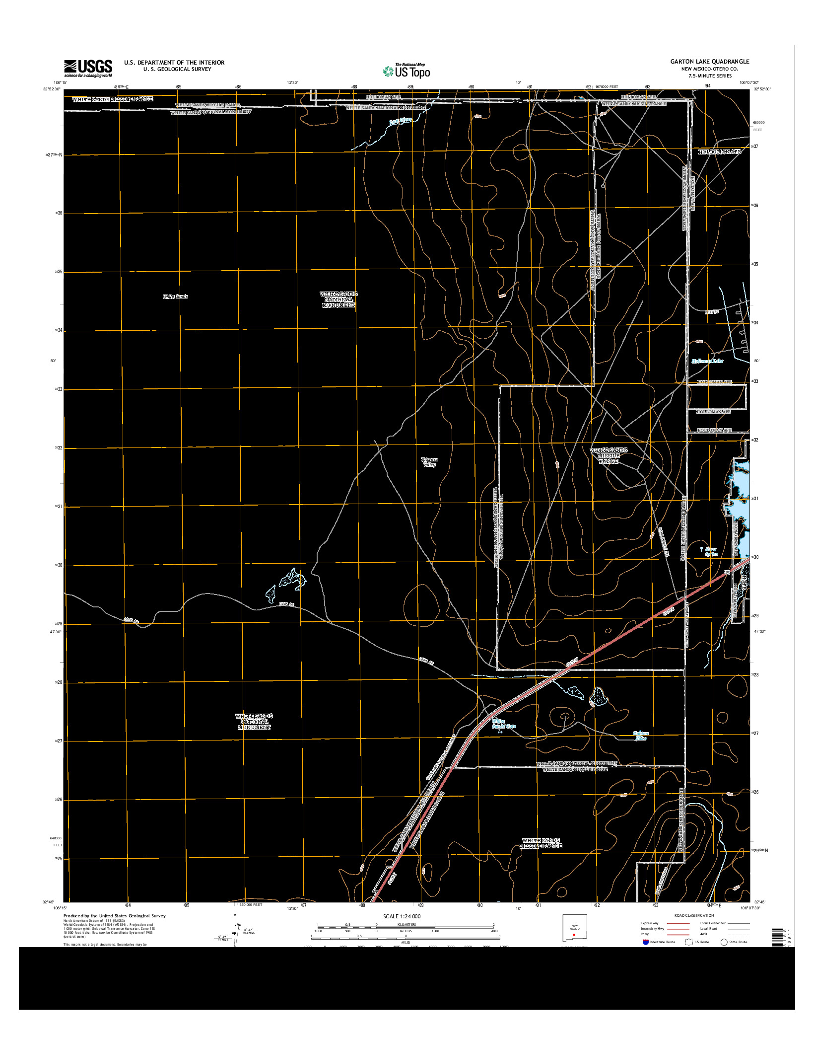 USGS US TOPO 7.5-MINUTE MAP FOR GARTON LAKE, NM 2013