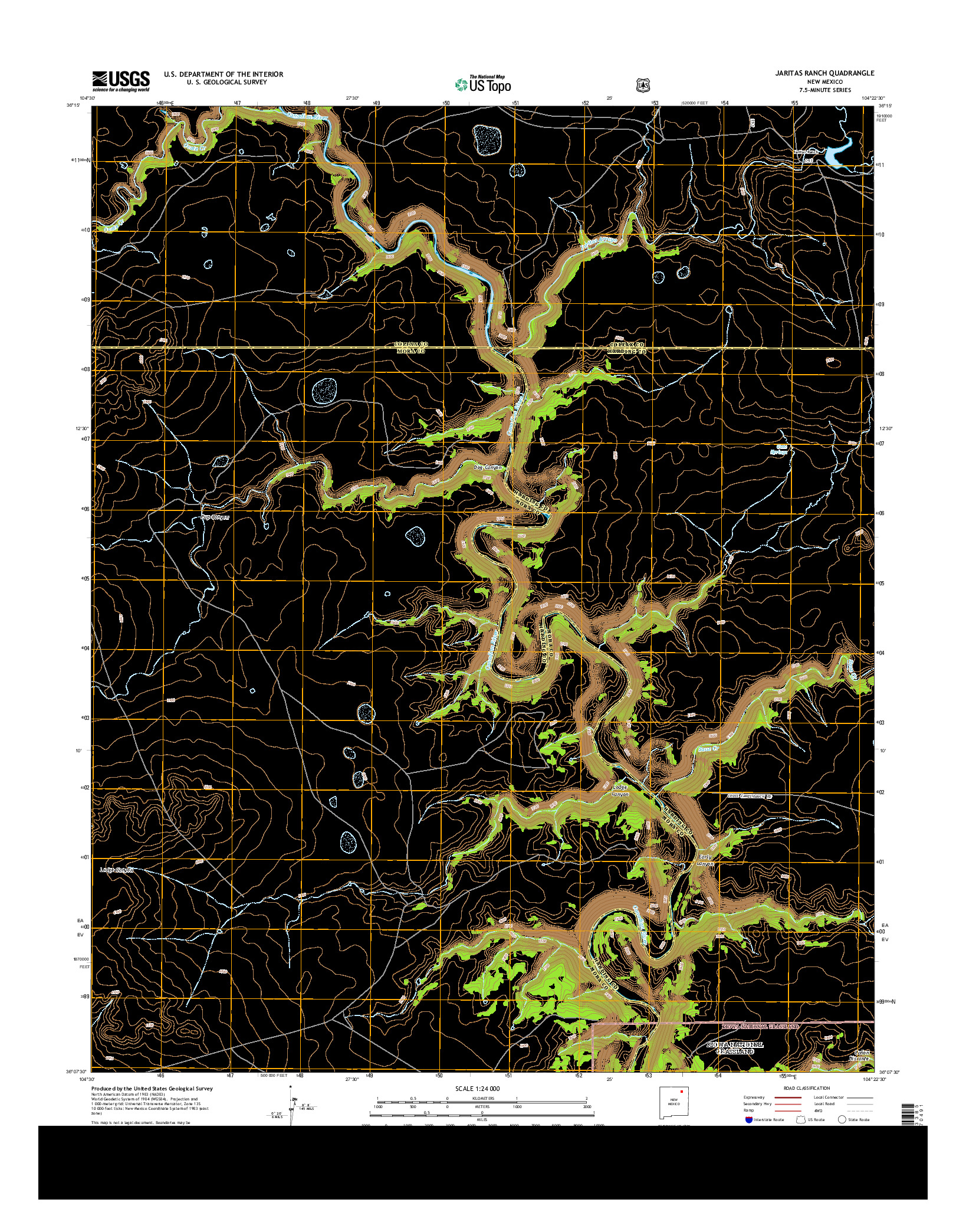 USGS US TOPO 7.5-MINUTE MAP FOR JARITAS RANCH, NM 2013