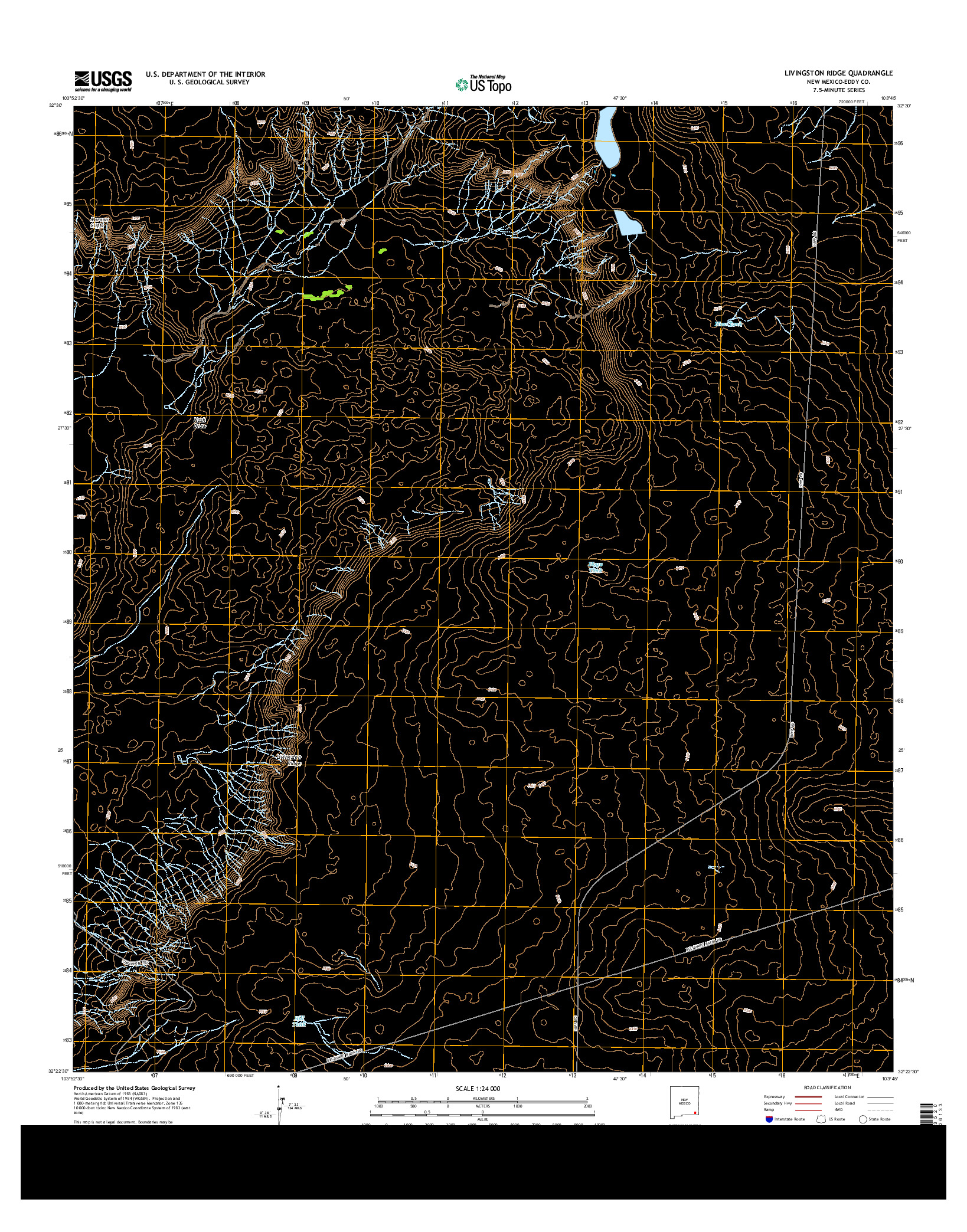 USGS US TOPO 7.5-MINUTE MAP FOR LIVINGSTON RIDGE, NM 2013