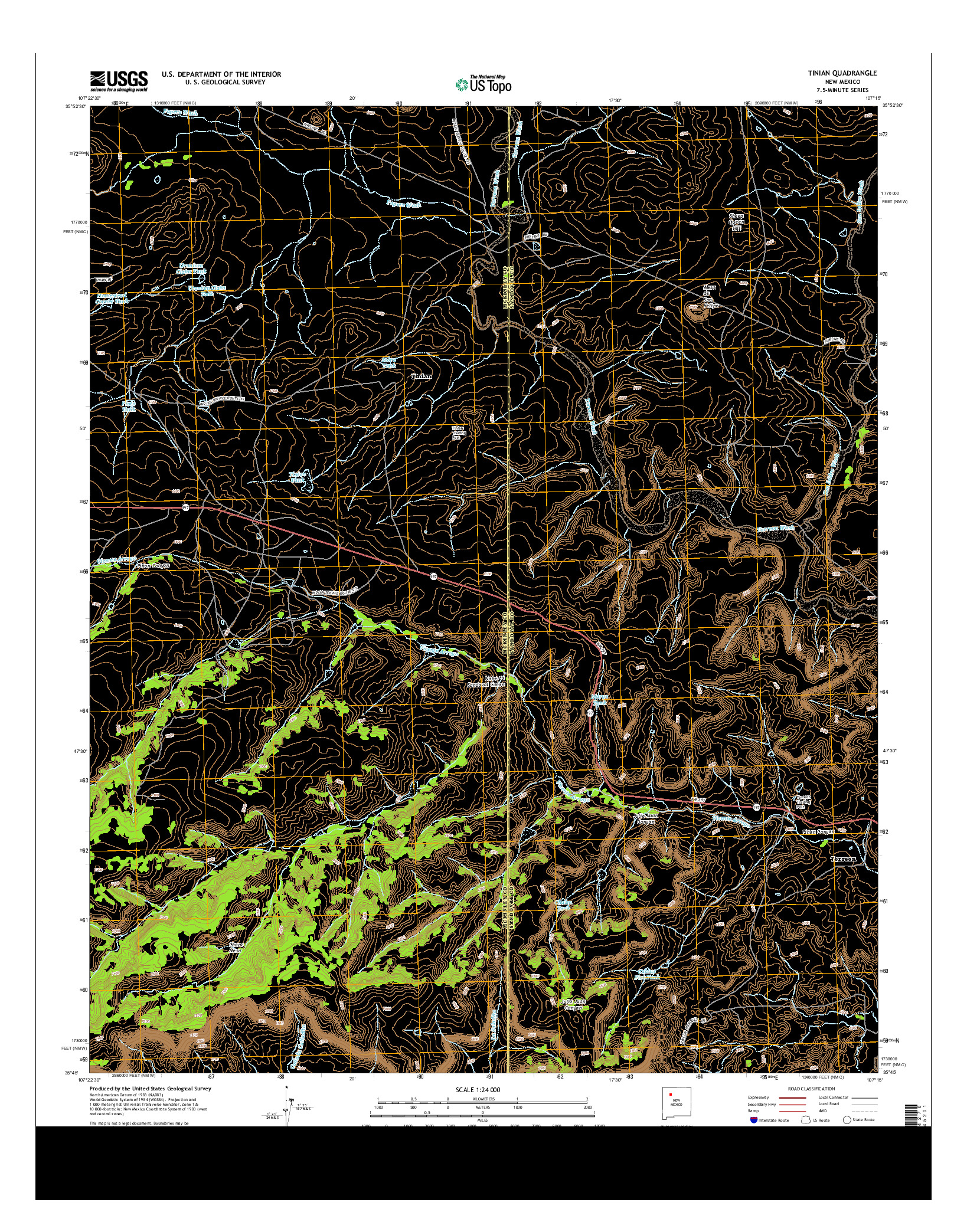 USGS US TOPO 7.5-MINUTE MAP FOR TINIAN, NM 2013