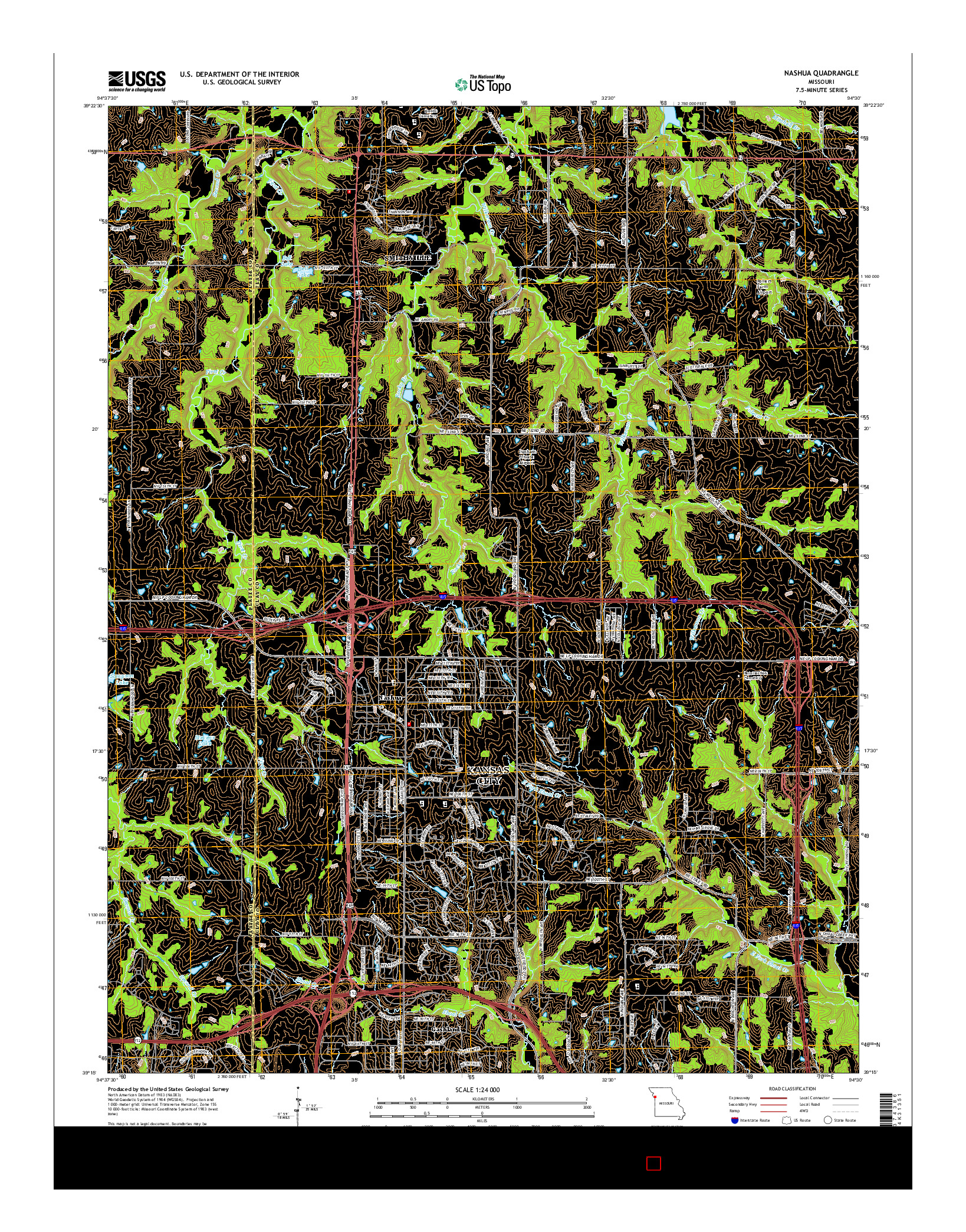 USGS US TOPO 7.5-MINUTE MAP FOR NASHUA, MO 2014