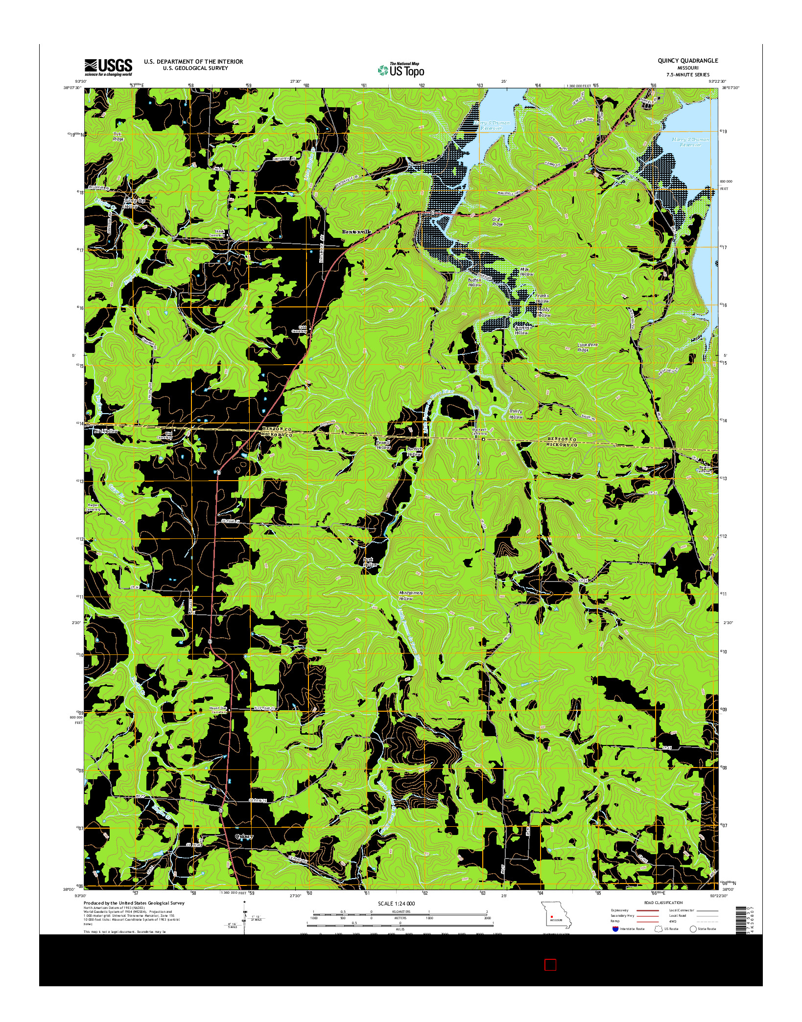 USGS US TOPO 7.5-MINUTE MAP FOR QUINCY, MO 2014