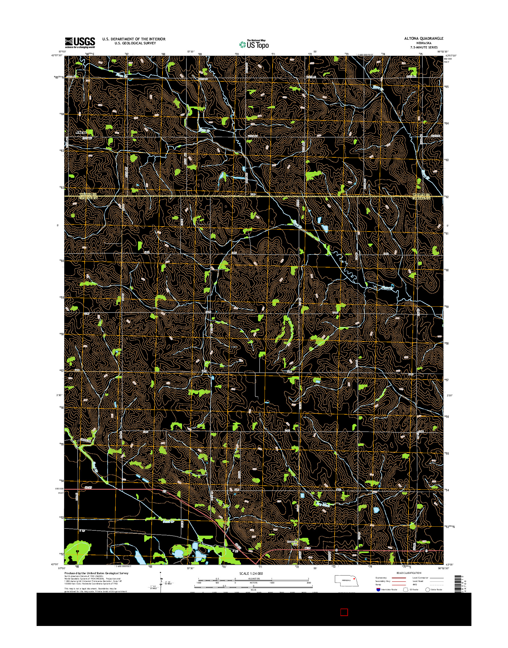 USGS US TOPO 7.5-MINUTE MAP FOR ALTONA, NE 2014