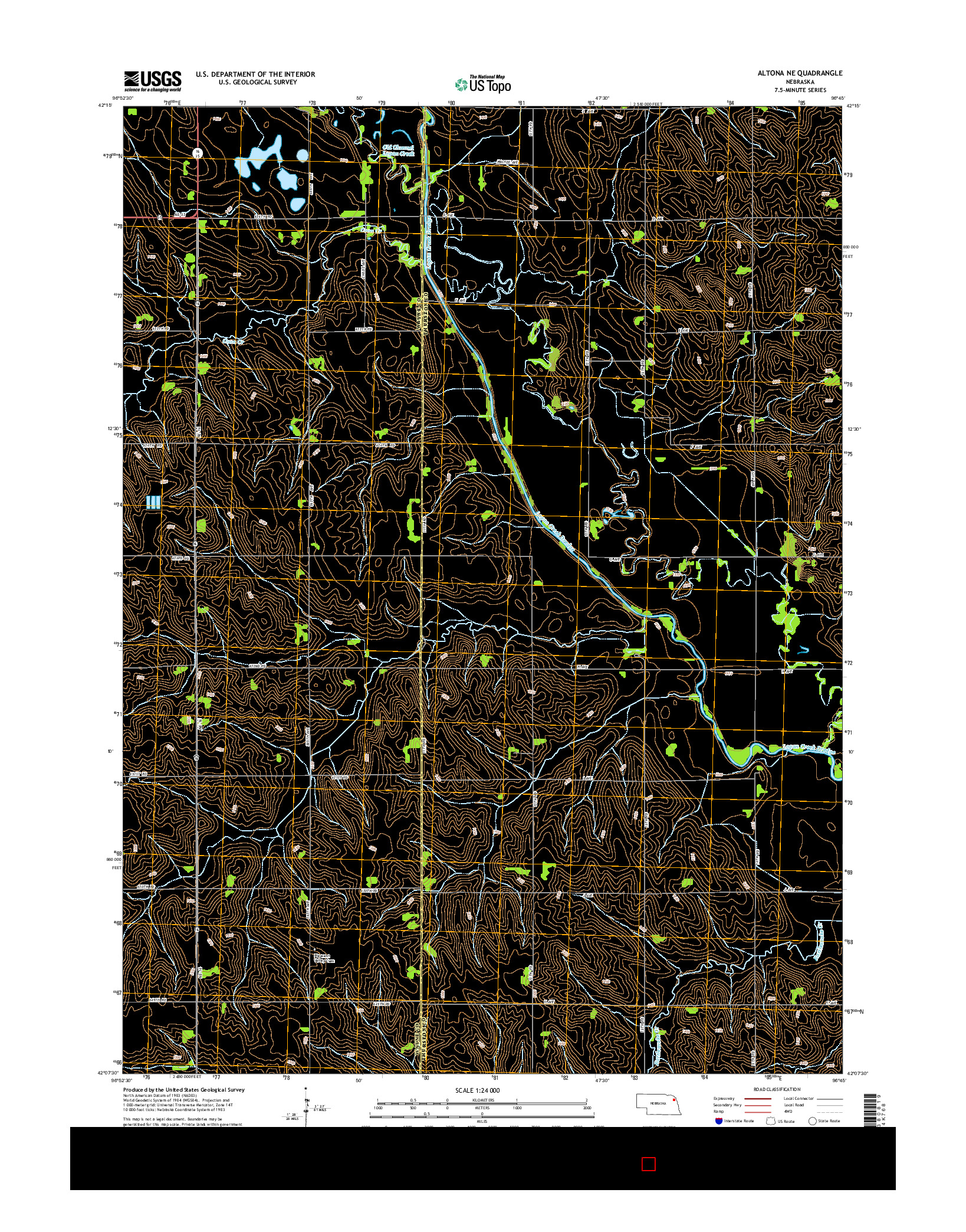 USGS US TOPO 7.5-MINUTE MAP FOR ALTONA NE, NE 2014