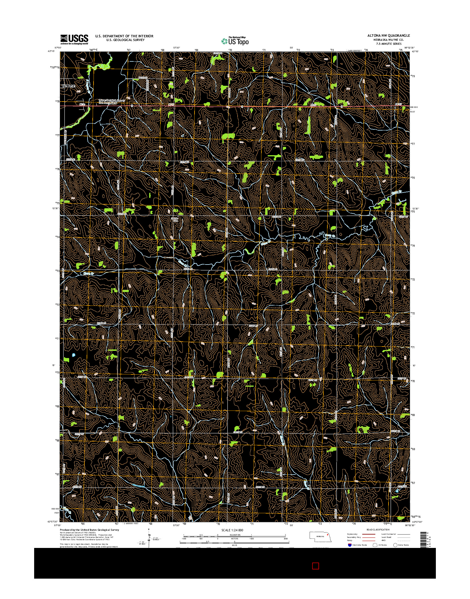 USGS US TOPO 7.5-MINUTE MAP FOR ALTONA NW, NE 2014