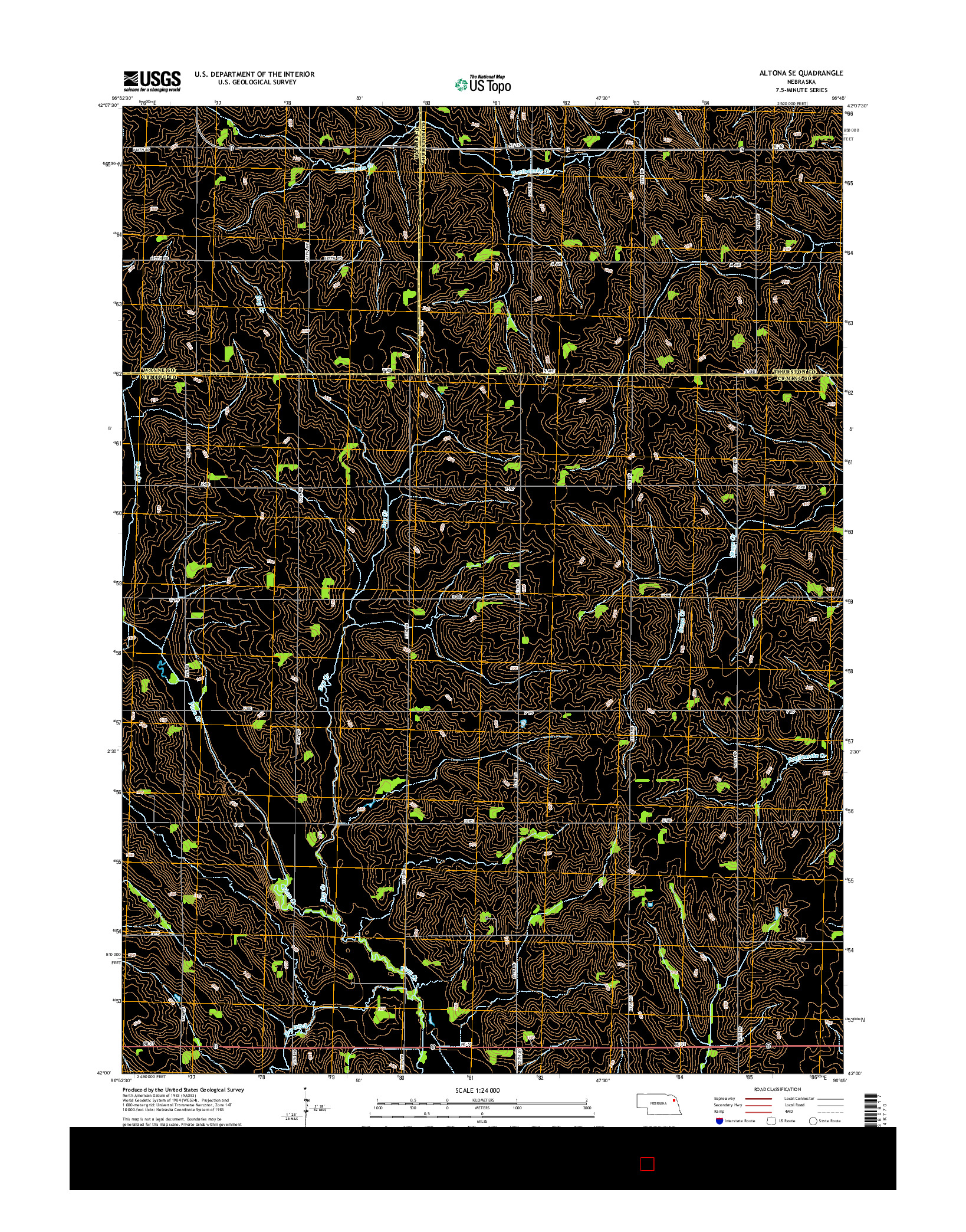 USGS US TOPO 7.5-MINUTE MAP FOR ALTONA SE, NE 2014