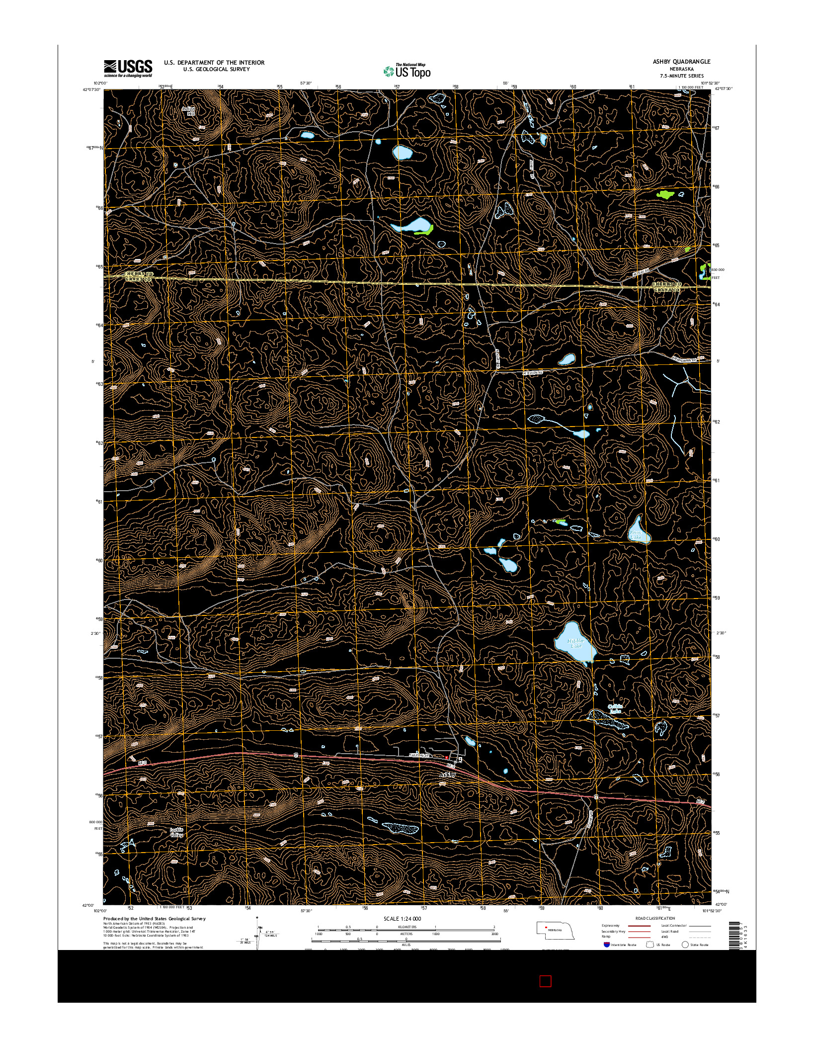 USGS US TOPO 7.5-MINUTE MAP FOR ASHBY, NE 2014