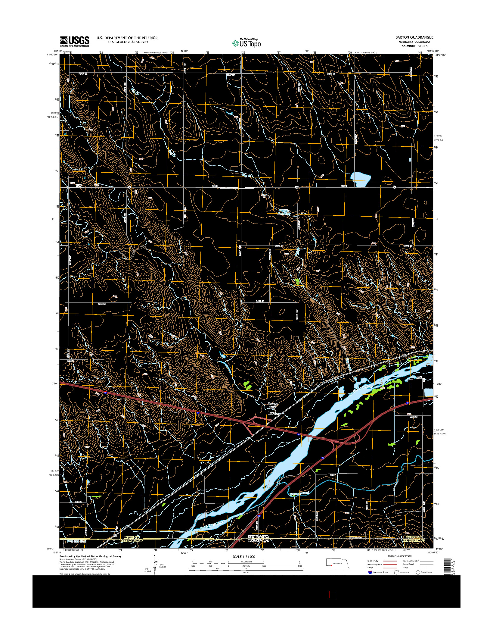 USGS US TOPO 7.5-MINUTE MAP FOR BARTON, NE-CO 2014