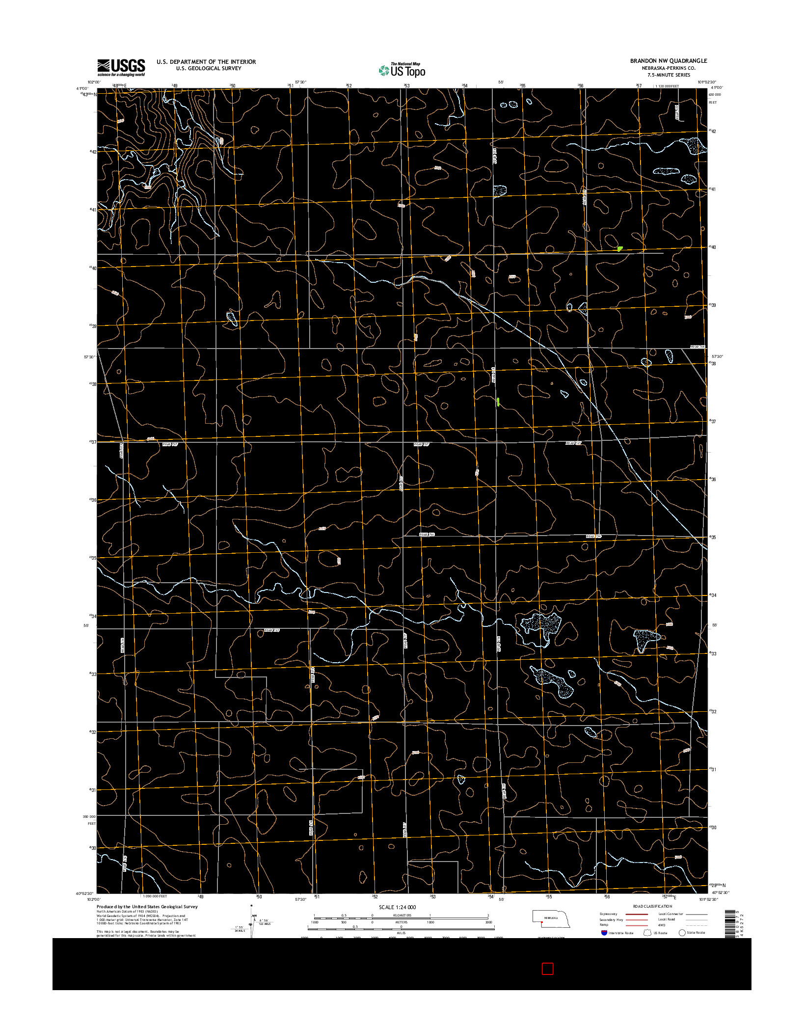 USGS US TOPO 7.5-MINUTE MAP FOR BRANDON NW, NE 2014