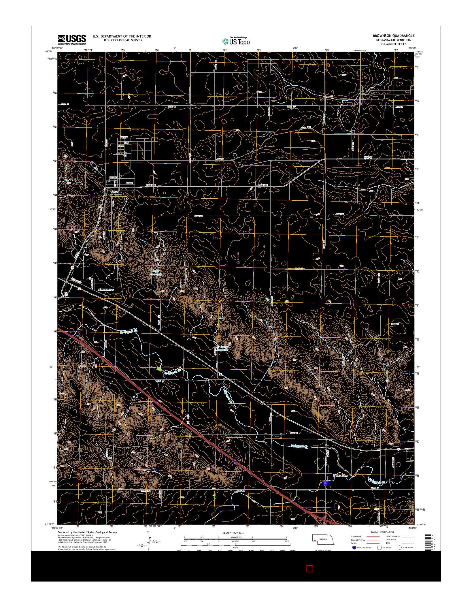 USGS US TOPO 7.5-MINUTE MAP FOR BROWNSON, NE 2014