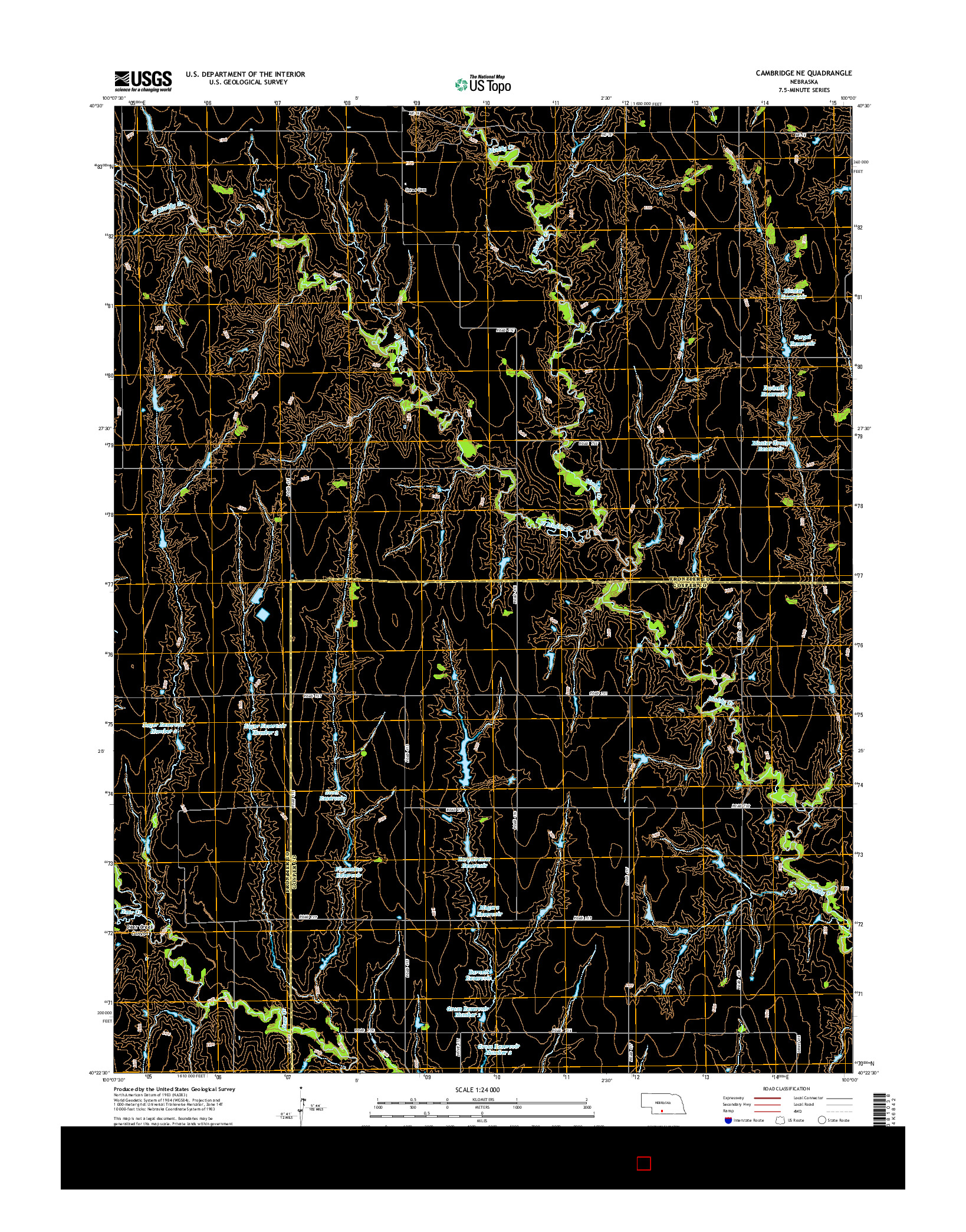USGS US TOPO 7.5-MINUTE MAP FOR CAMBRIDGE NE, NE 2014