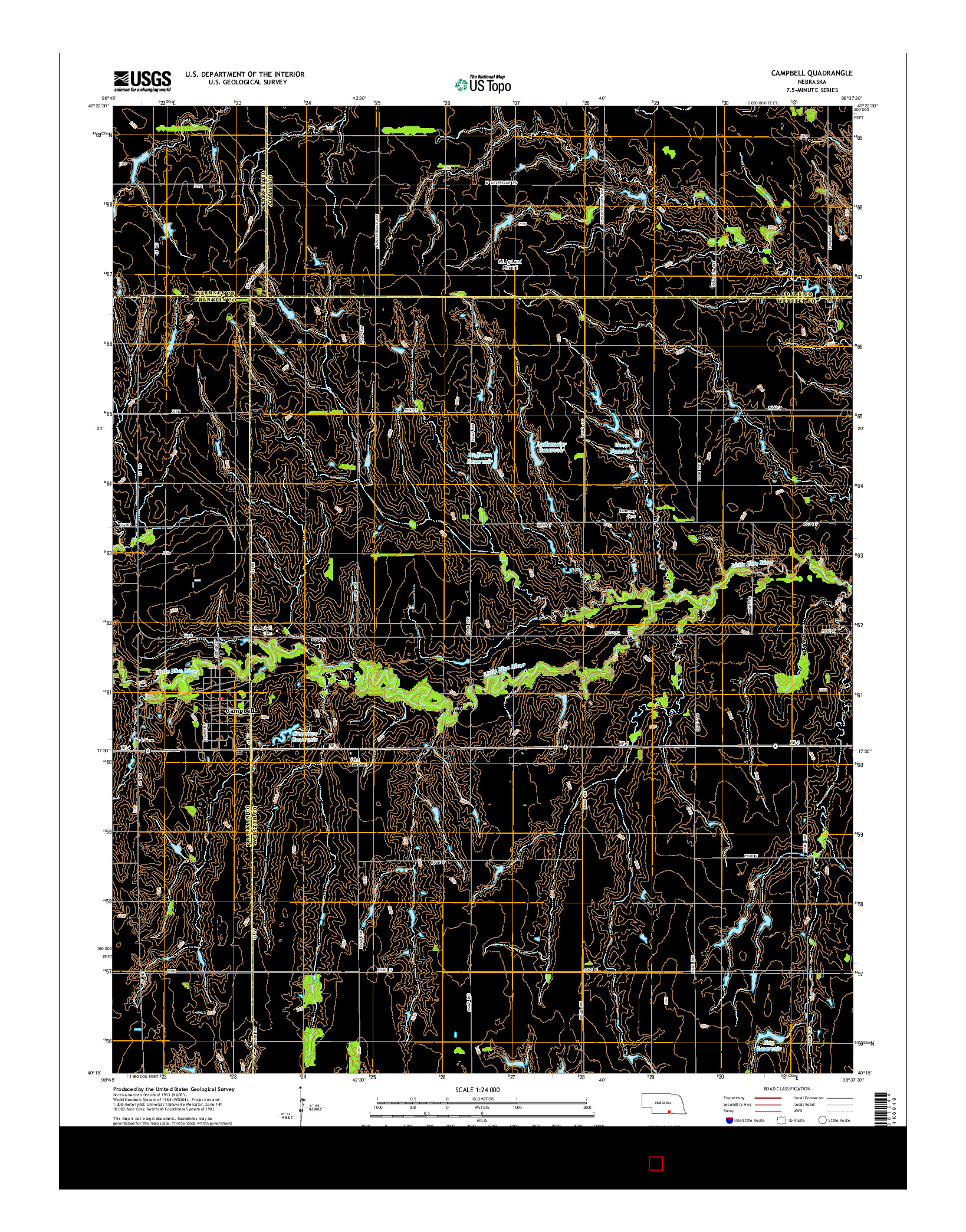 USGS US TOPO 7.5-MINUTE MAP FOR CAMPBELL, NE 2014