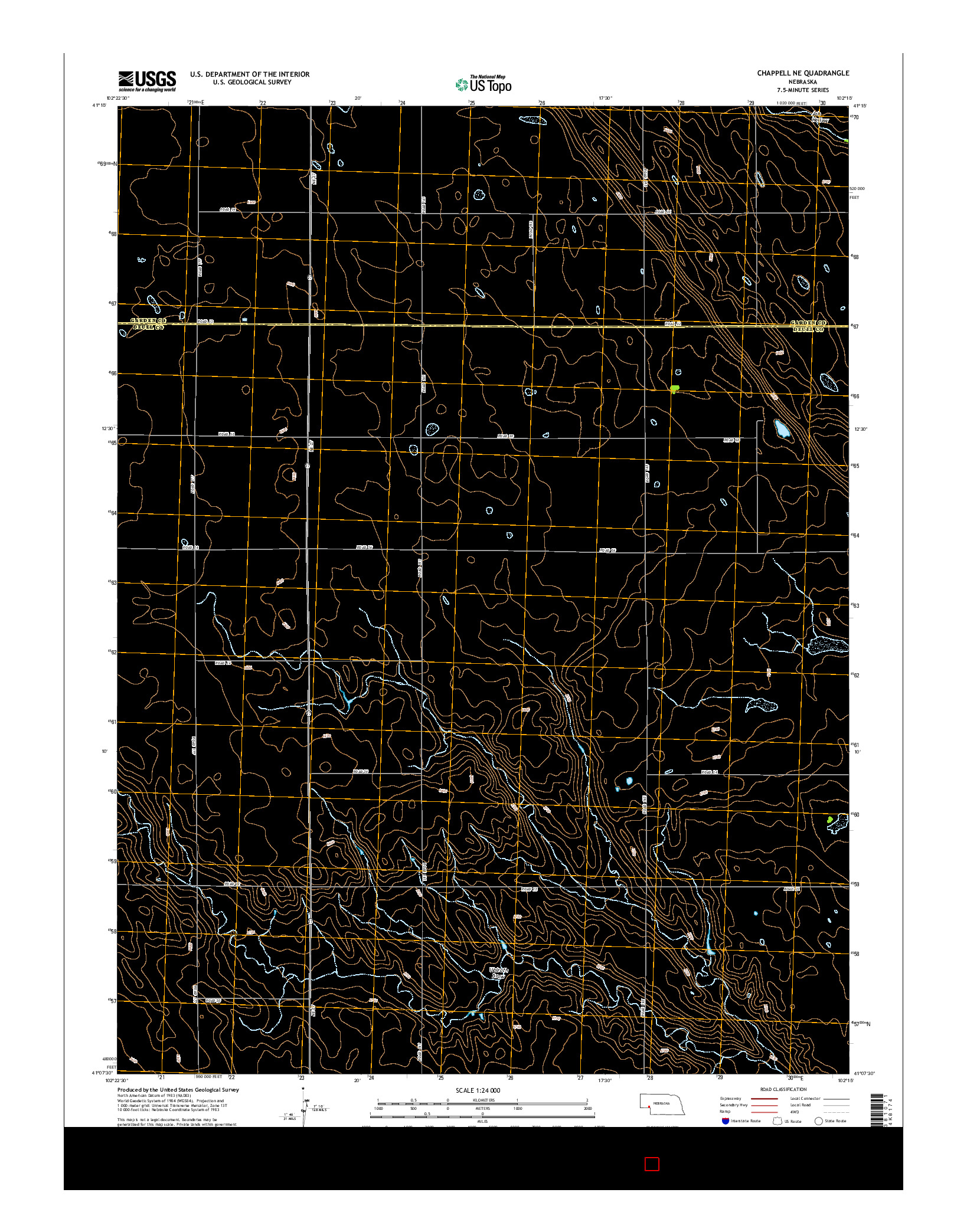 USGS US TOPO 7.5-MINUTE MAP FOR CHAPPELL NE, NE 2014