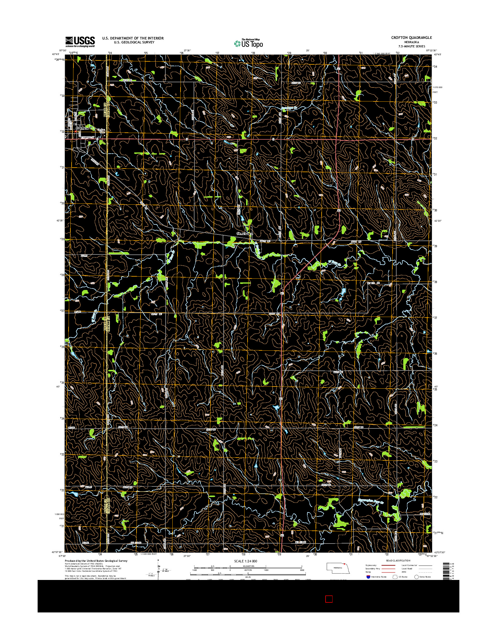 USGS US TOPO 7.5-MINUTE MAP FOR CROFTON, NE 2014