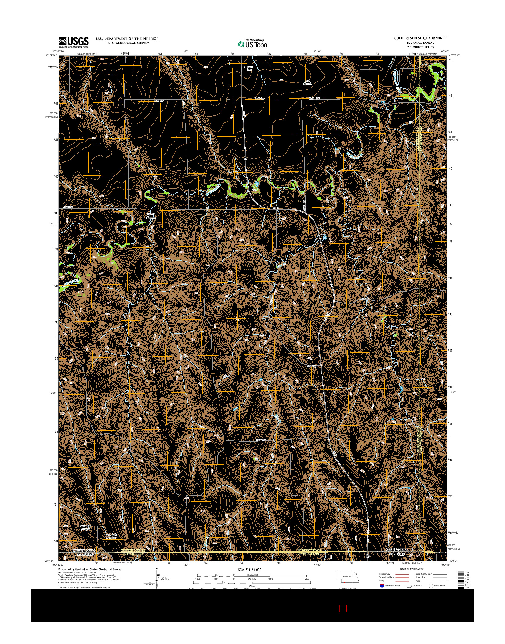 USGS US TOPO 7.5-MINUTE MAP FOR CULBERTSON SE, NE-KS 2014