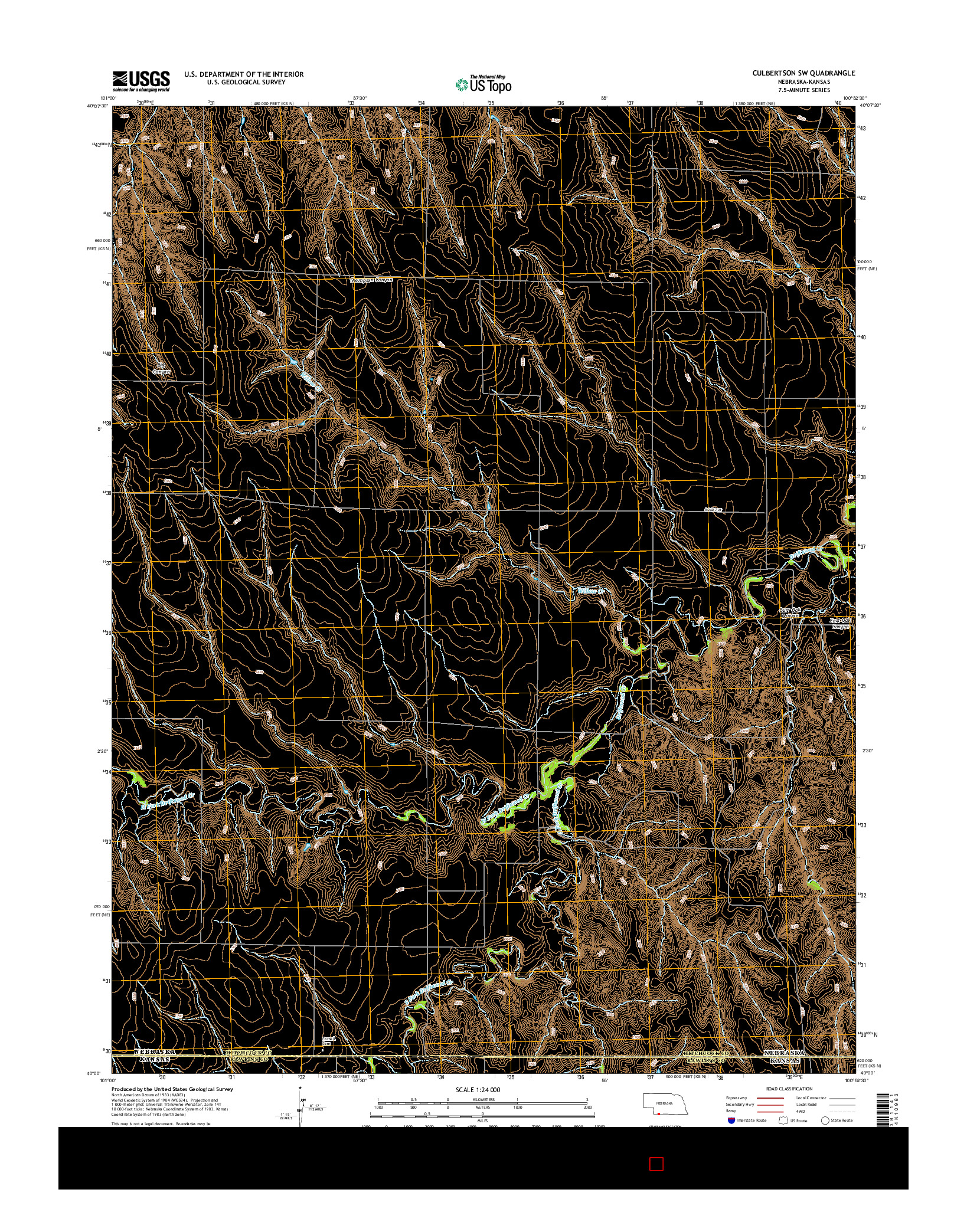 USGS US TOPO 7.5-MINUTE MAP FOR CULBERTSON SW, NE-KS 2014