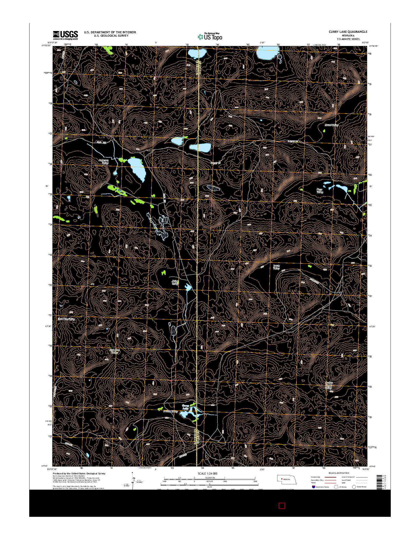 USGS US TOPO 7.5-MINUTE MAP FOR CURRY LAKE, NE 2014