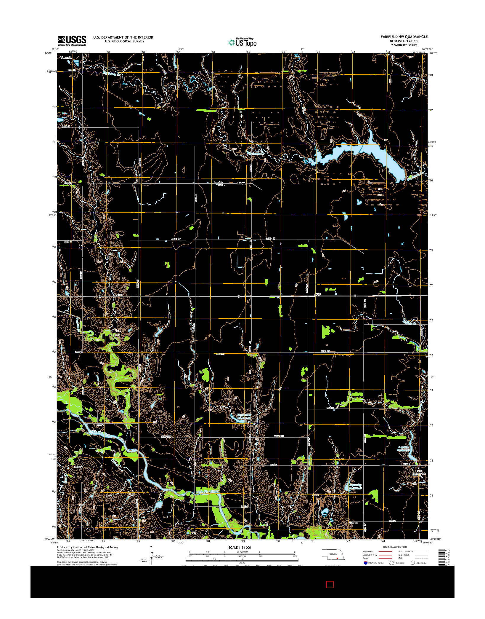 USGS US TOPO 7.5-MINUTE MAP FOR FAIRFIELD NW, NE 2014