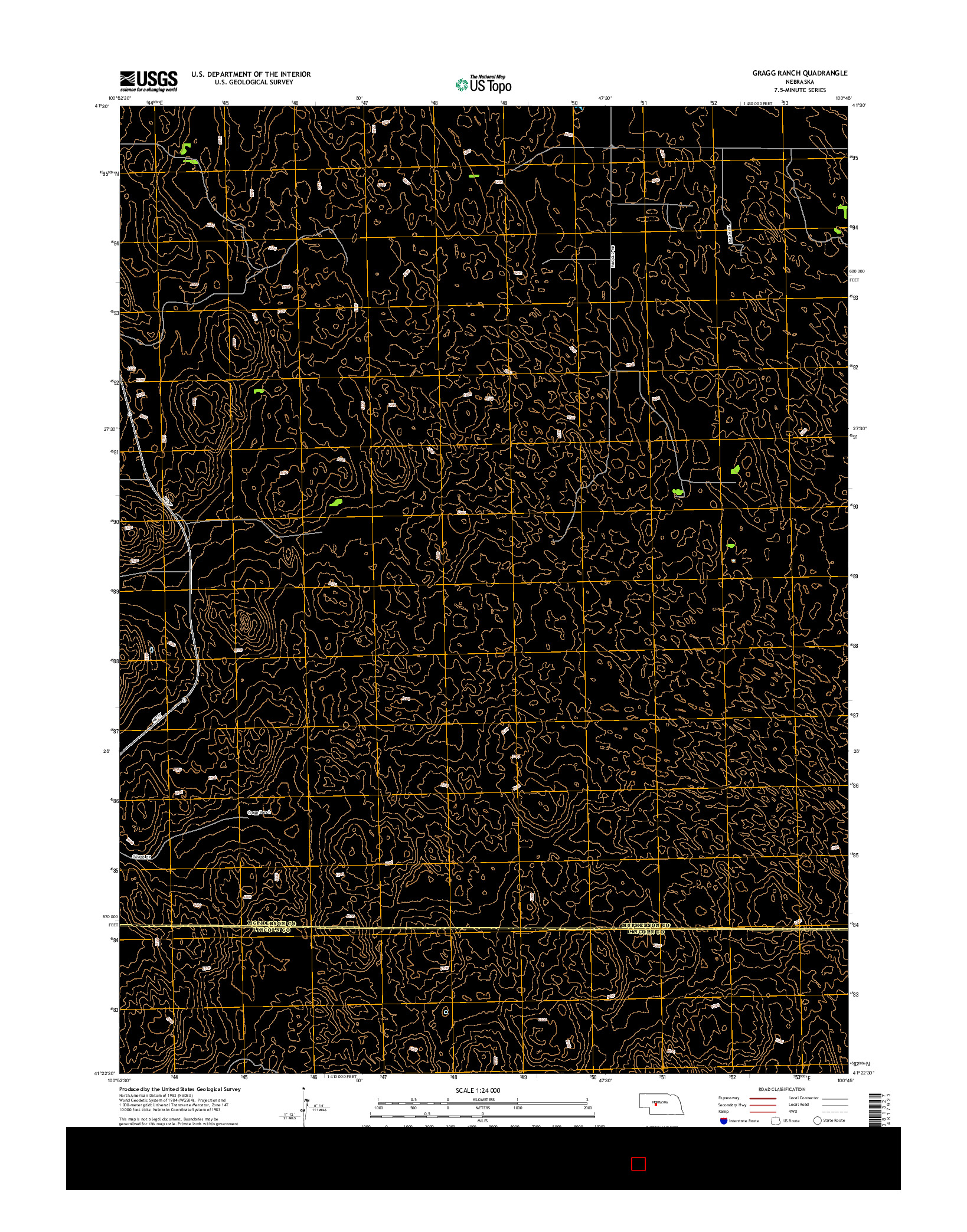 USGS US TOPO 7.5-MINUTE MAP FOR GRAGG RANCH, NE 2014