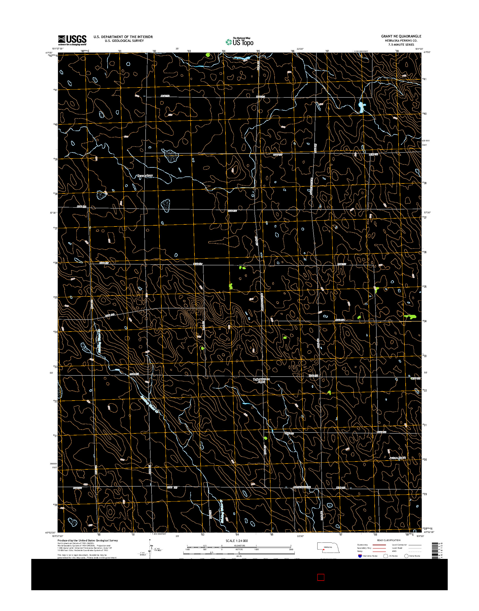 USGS US TOPO 7.5-MINUTE MAP FOR GRANT NE, NE 2014