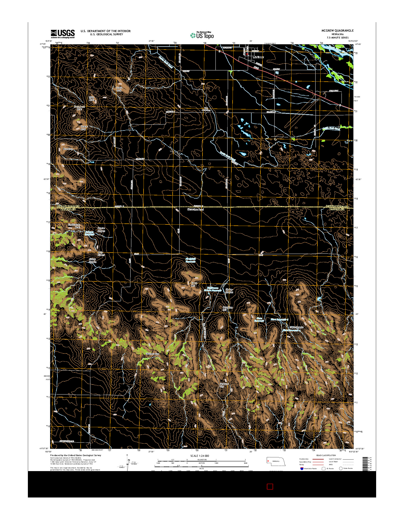 USGS US TOPO 7.5-MINUTE MAP FOR MCGREW, NE 2014